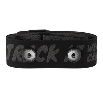 Borstband voor hartslagmeter pro strap - antislip. stevige gesp - black crush
