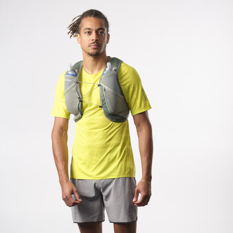 Salomon Rucsac Alergare Unisex Active Skin 4 Set Verde