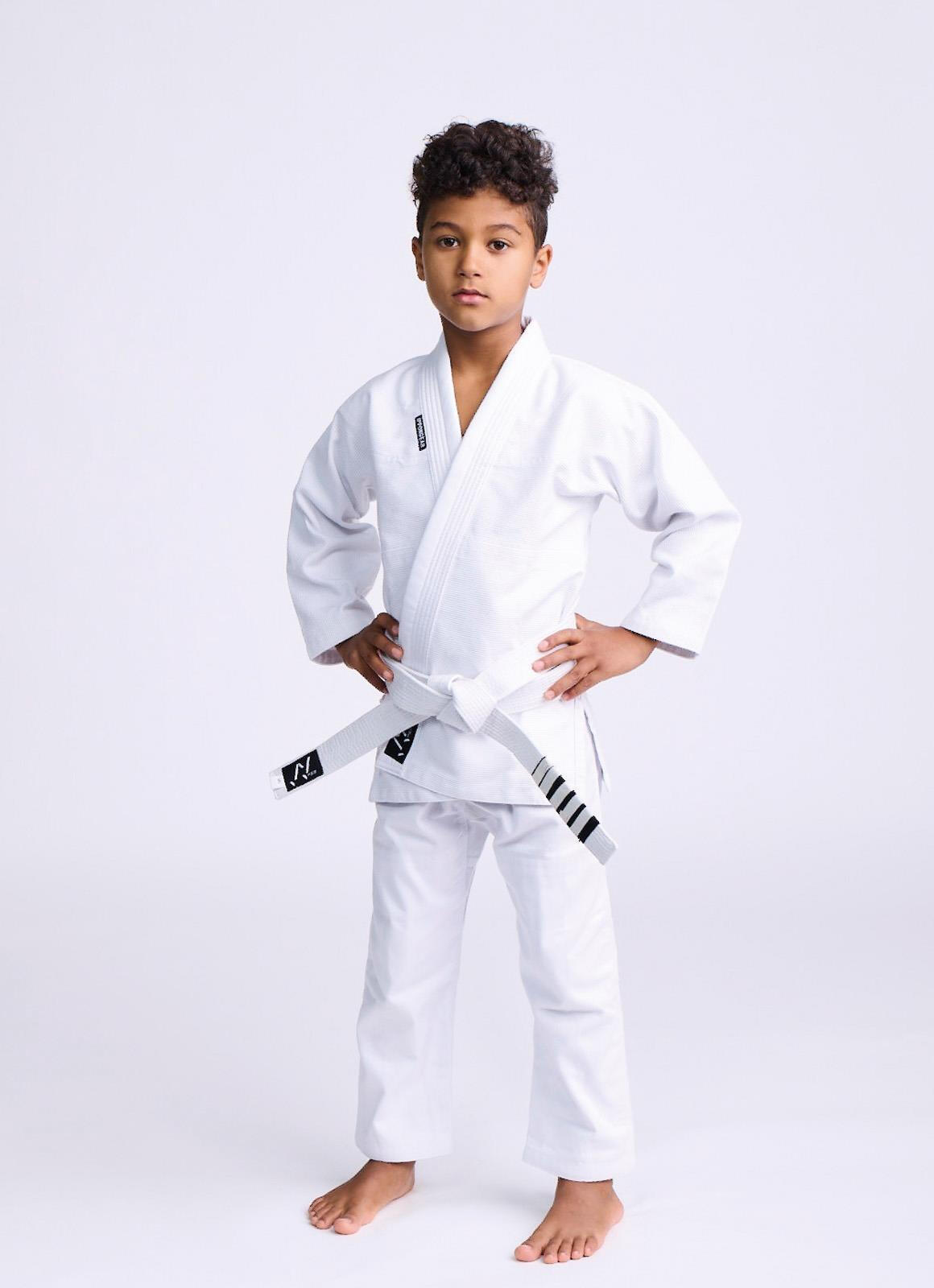 Kimono BJJ Copii Ippon Gear Rookie Alb
