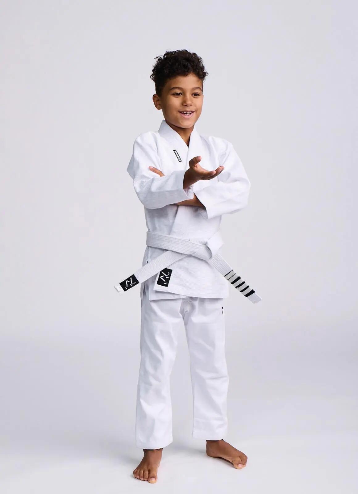 Kimono BJJ Copii Ippon Gear Rookie Alb 3/4