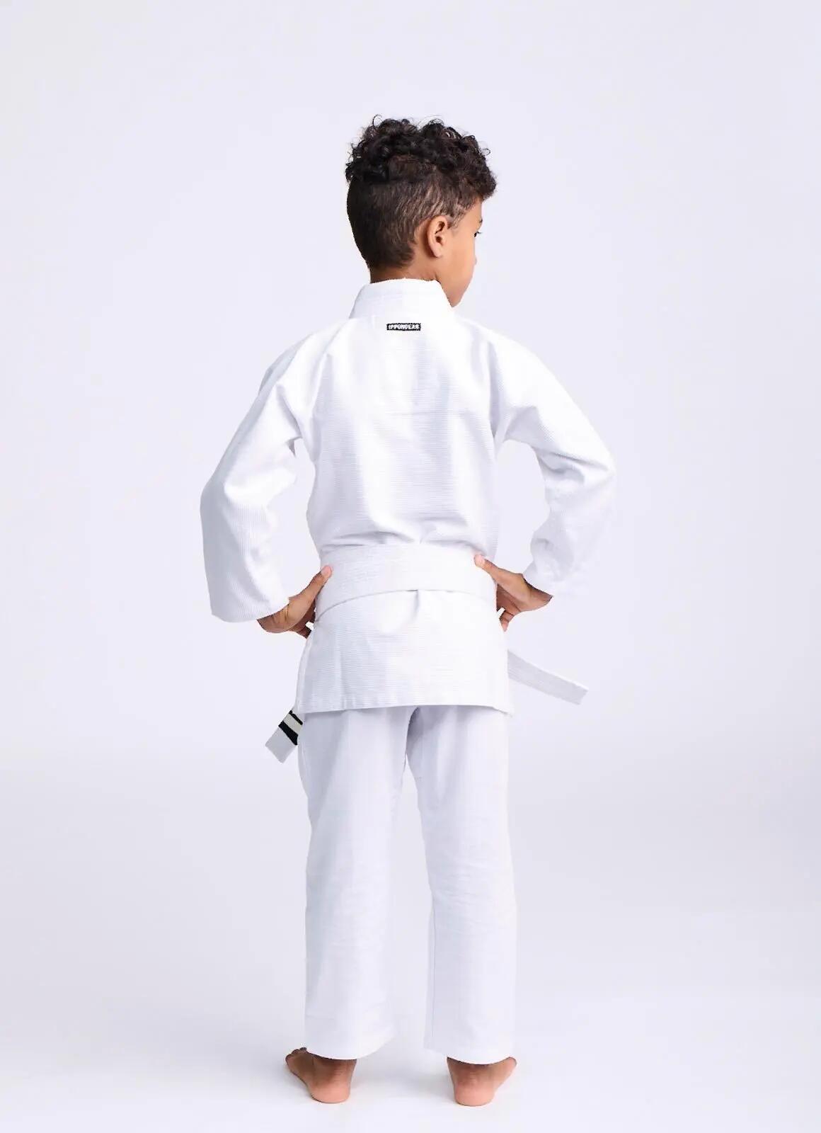 Kimono BJJ Copii Ippon Gear Rookie Alb 2/4