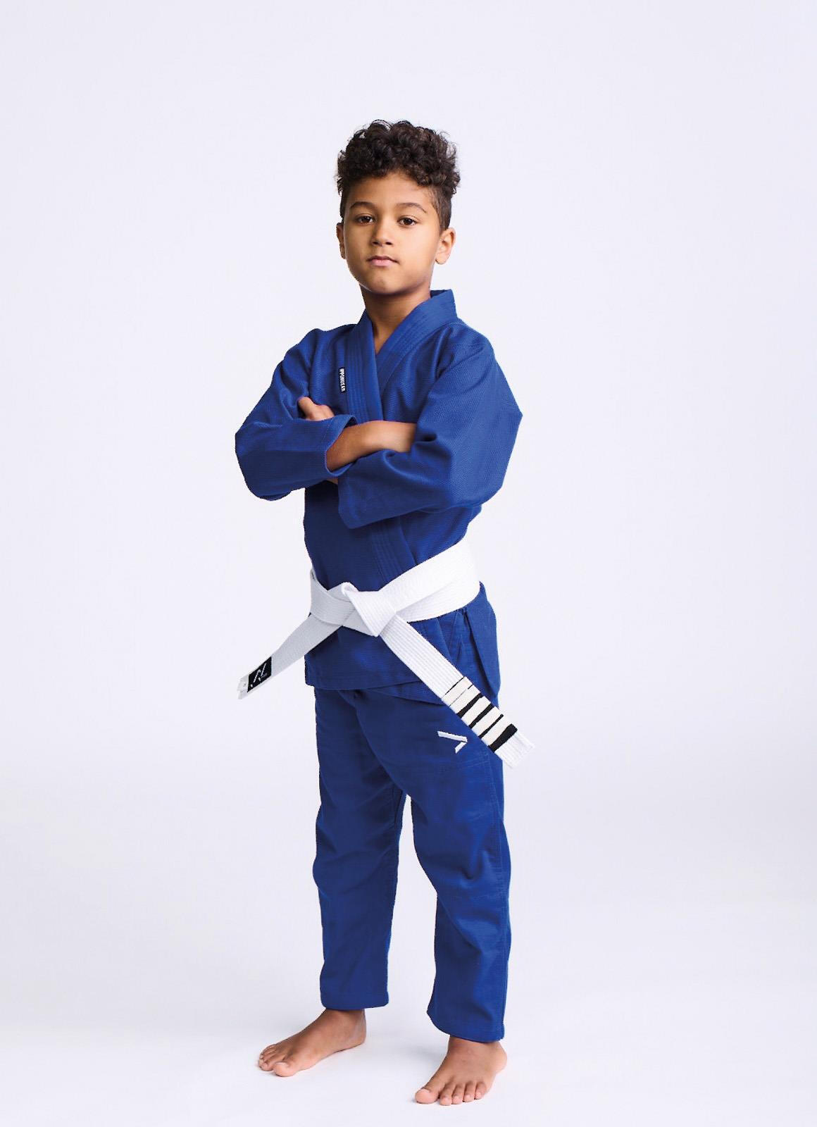 Kimono BJJ Copii Ippon Gear Rookie Albastru
