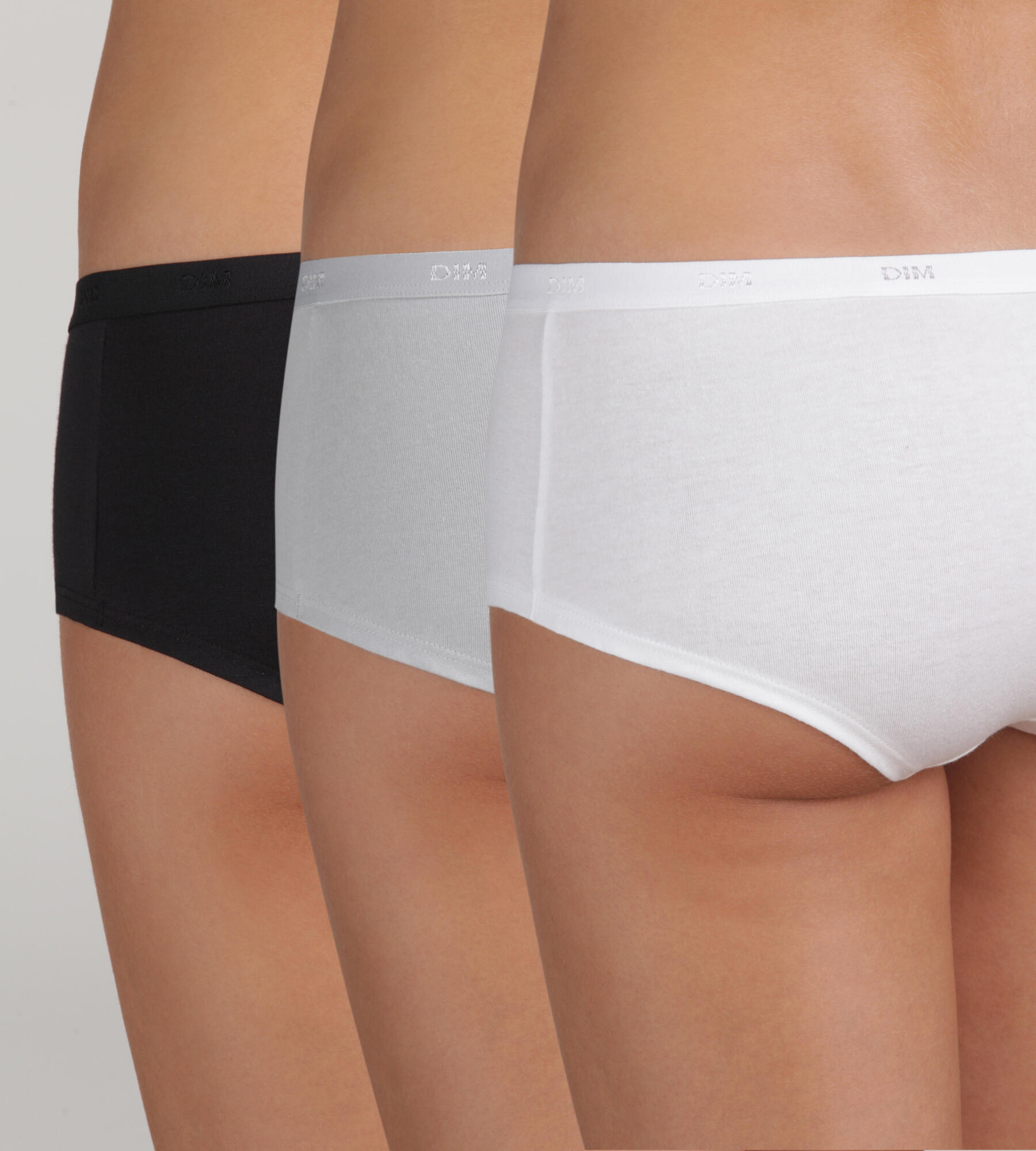 Conjunto de 3 Boxers feminino DIM Coton Stretch Pockets Eco 2/5