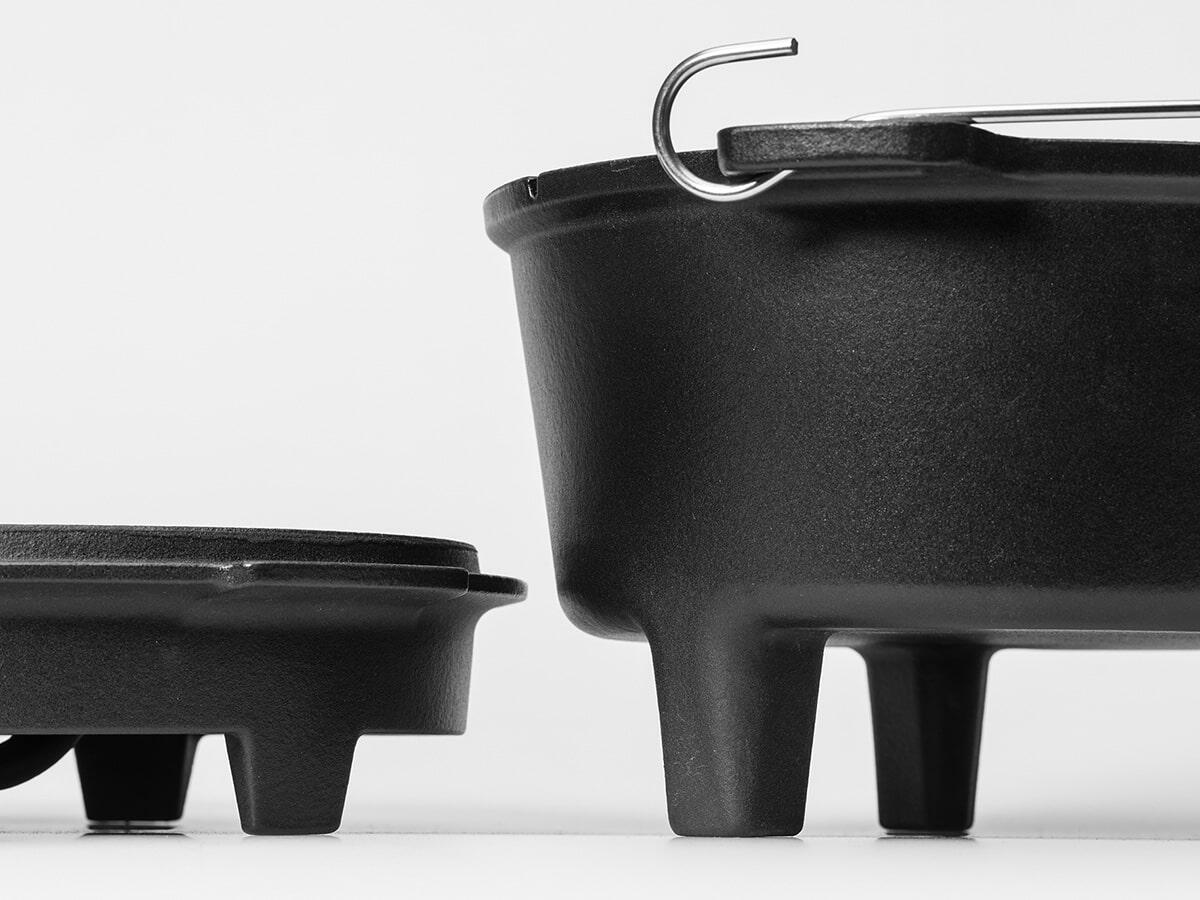 Żeliwny emaliowany garnek kociołek kempingowy BBCREW Dutch Oven 10,25 L 6/7