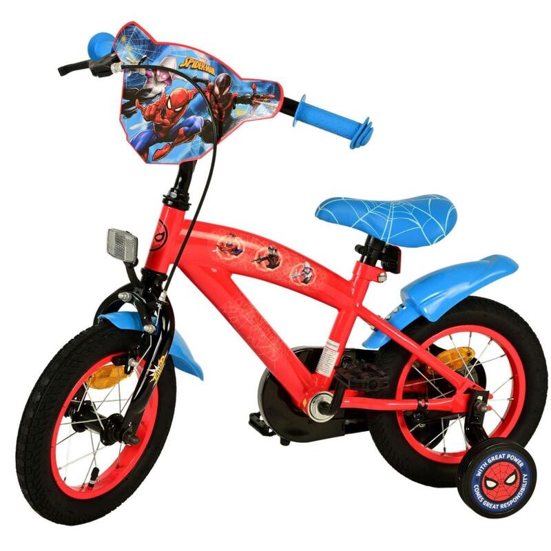 Spider-Man Kinderfiets - Jongens - 12 inch - Blauw/Rood