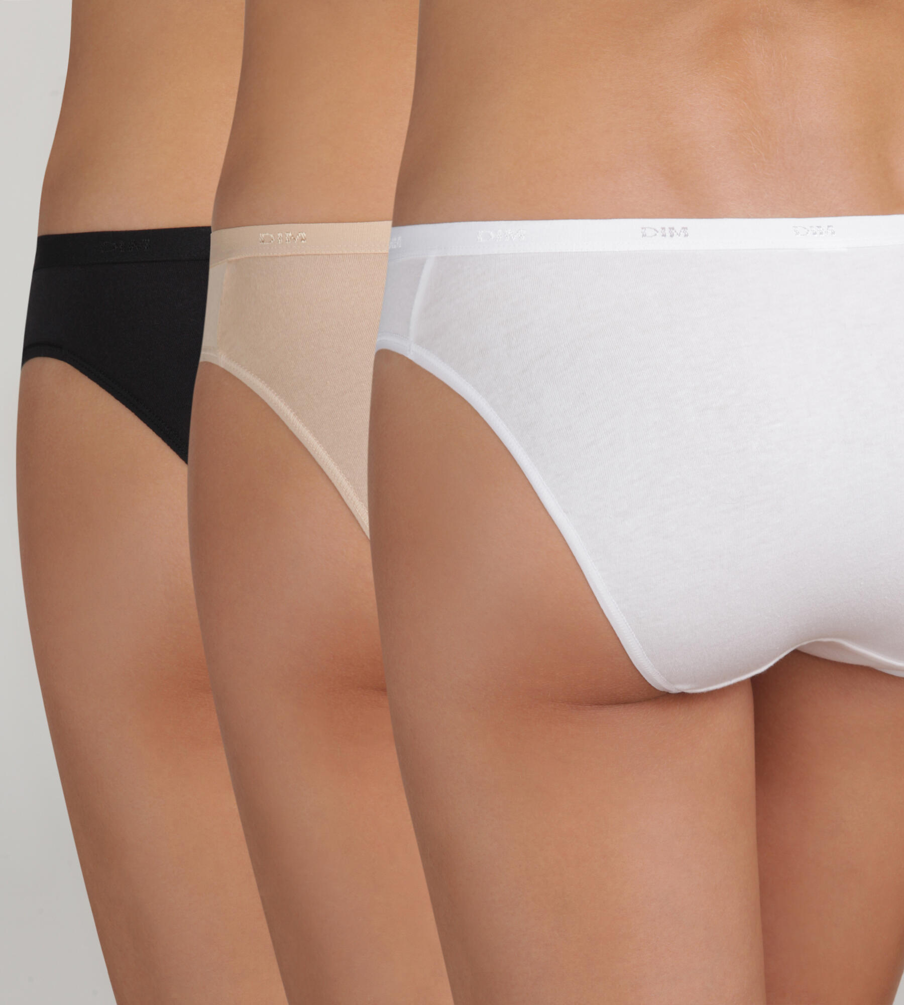 Lot de 3 Culotte femme DIM Coton Stretch Pockets Eco 2/6