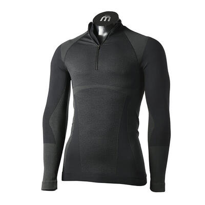 Mico Warm Control Zip Neck Herren-Thermo-T-Shirt