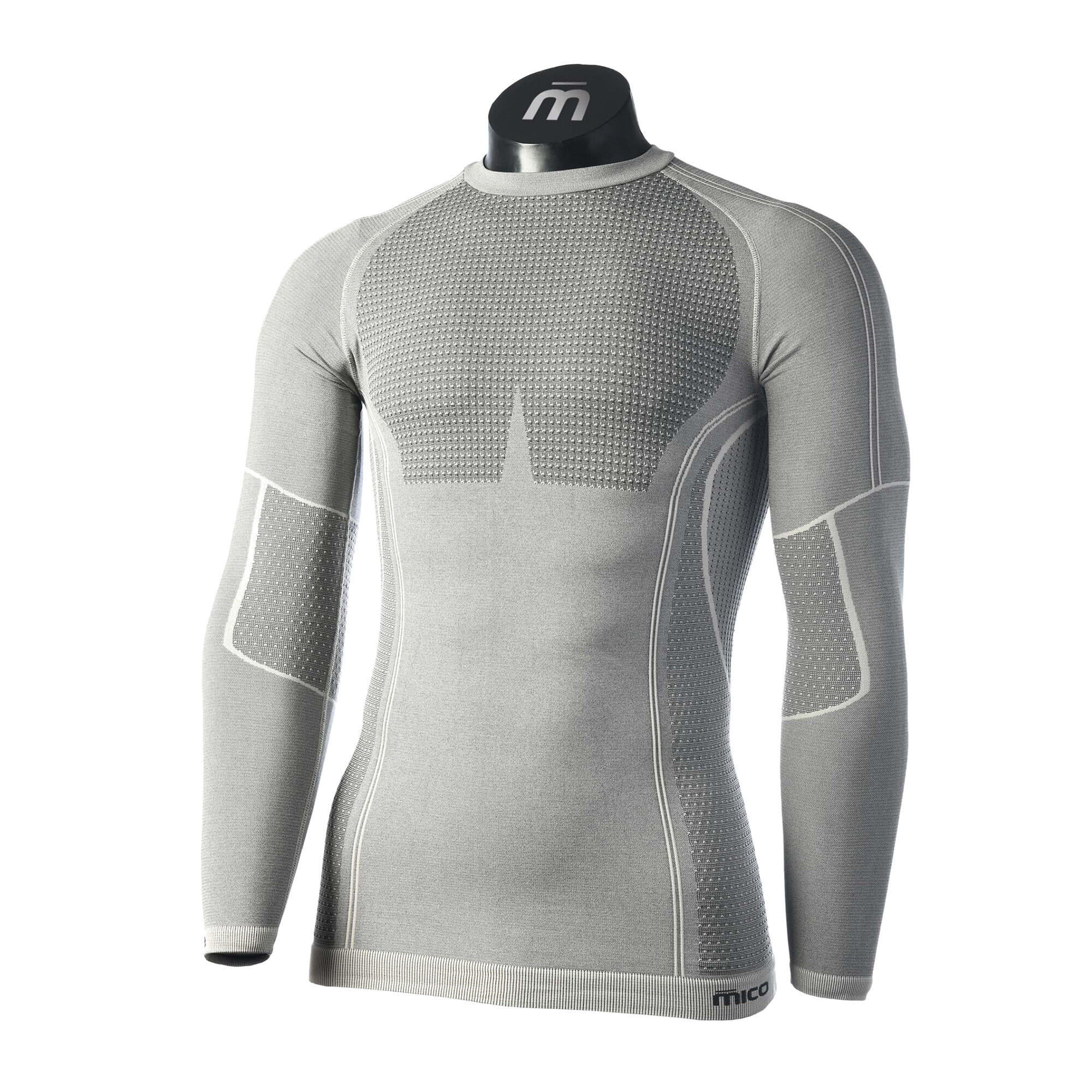 MICO Mico Odor Zero Round Neck Herren-Thermo-T-Shirt