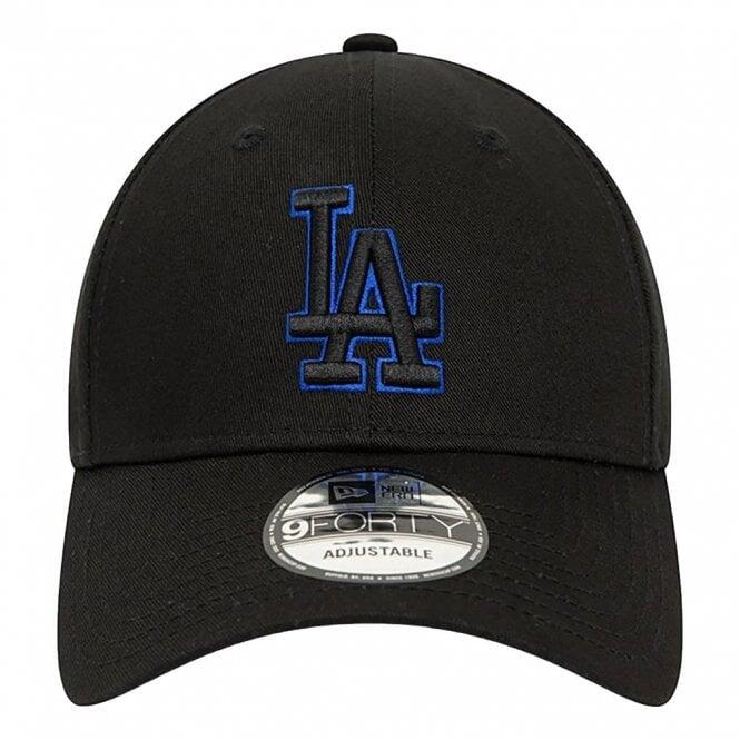 New Era LA Dodgers Metallic Outline 9 Forty Cap - Black 2/4