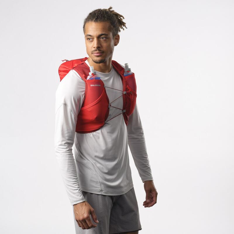 Salomon Rucsac Alergare Unisex Active Skin 8 Set Rosu