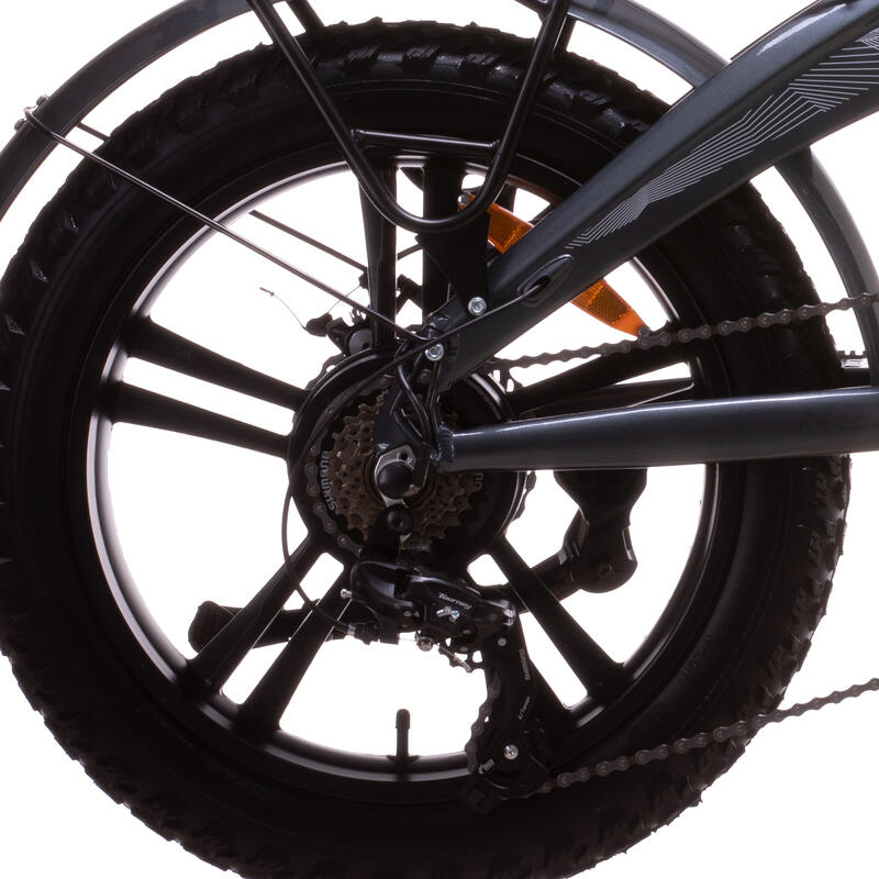 Bicicleta elétrica 20” Raspador dobrável de alumínio E-BIKE Bateria de retenção