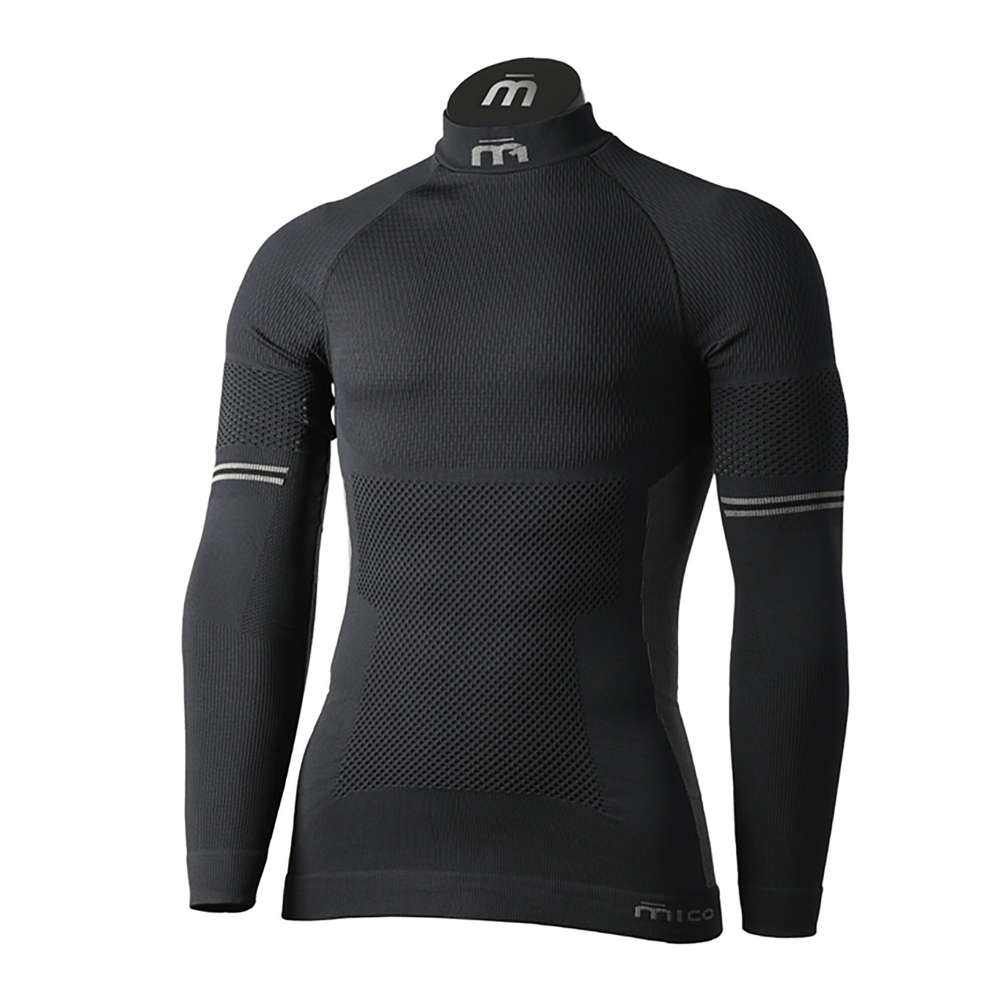 MICO Mico M1 Mock Neck Herren-Thermo-T-Shirt