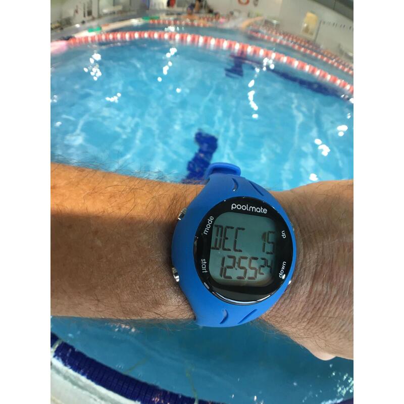 Horloge natation Piscines ou eau libre Finis Swimovate Poolmate 2 Bleu