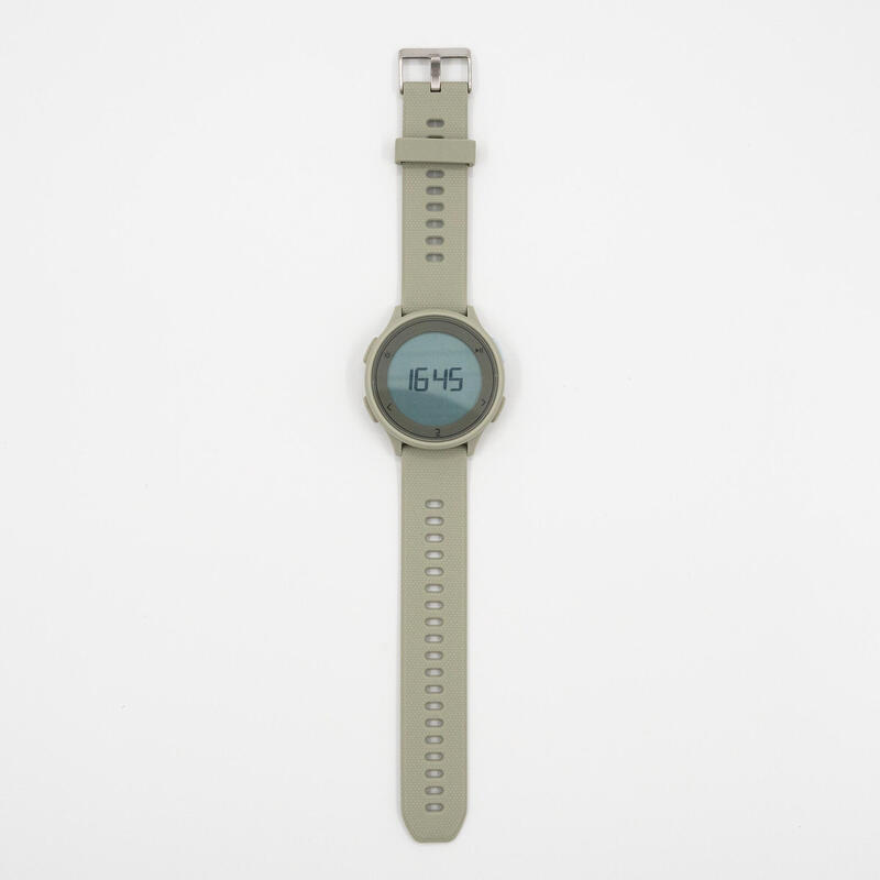 Tweedehands - Hardloophorloge met stopwatch W500M beige