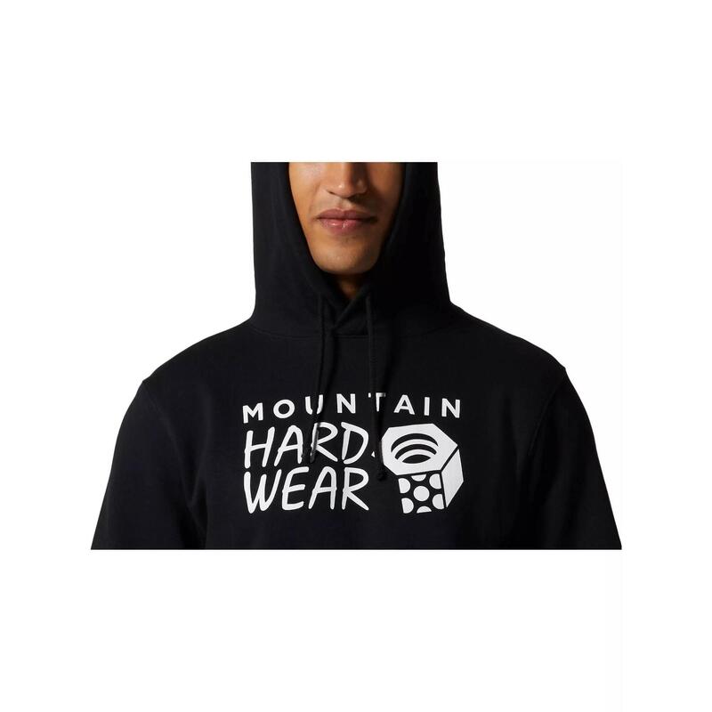 MHW Logo Pullover Hoody férfi kapucnis pulóver - fekete
