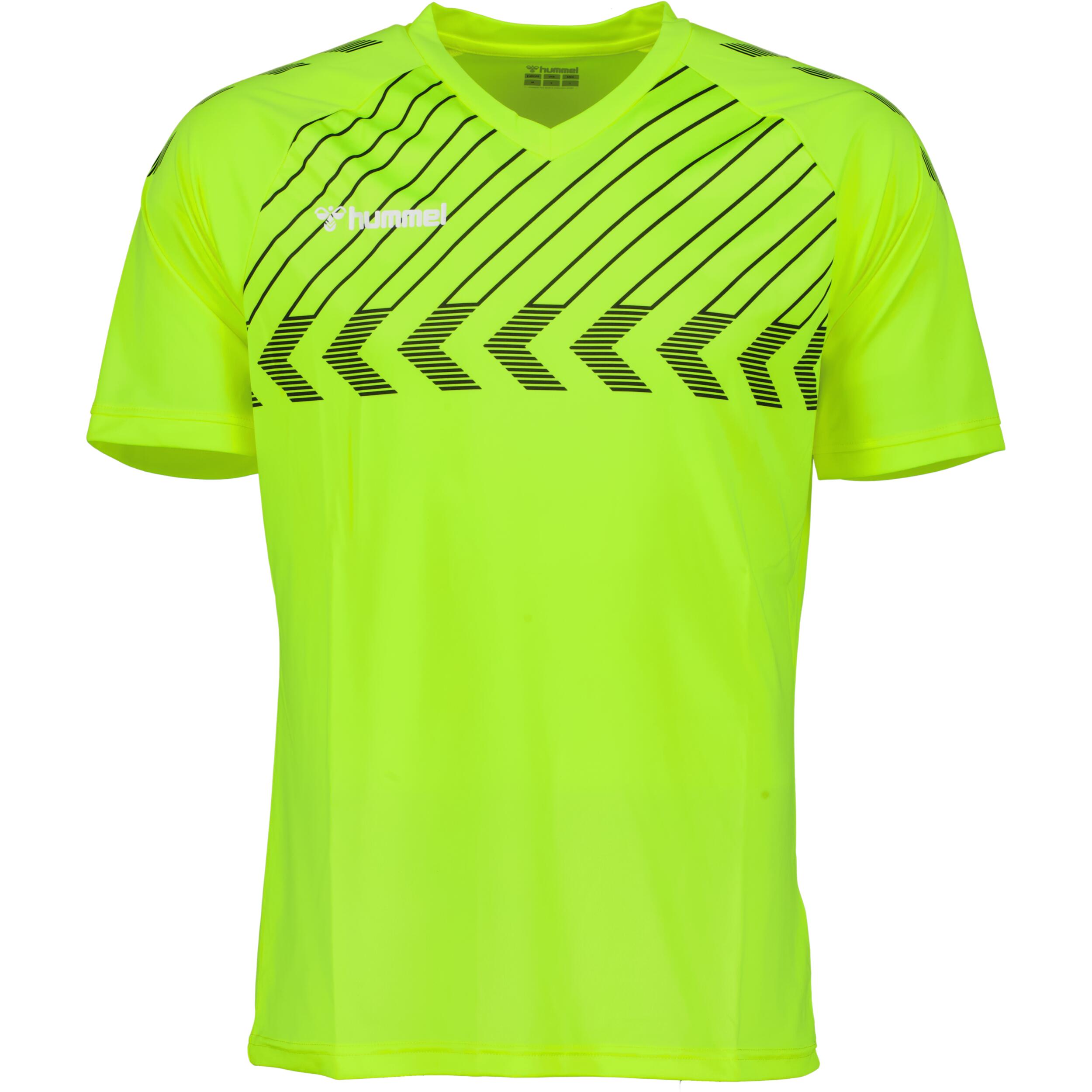 Poly jersey for men, great for football, in safety yellow 1/3