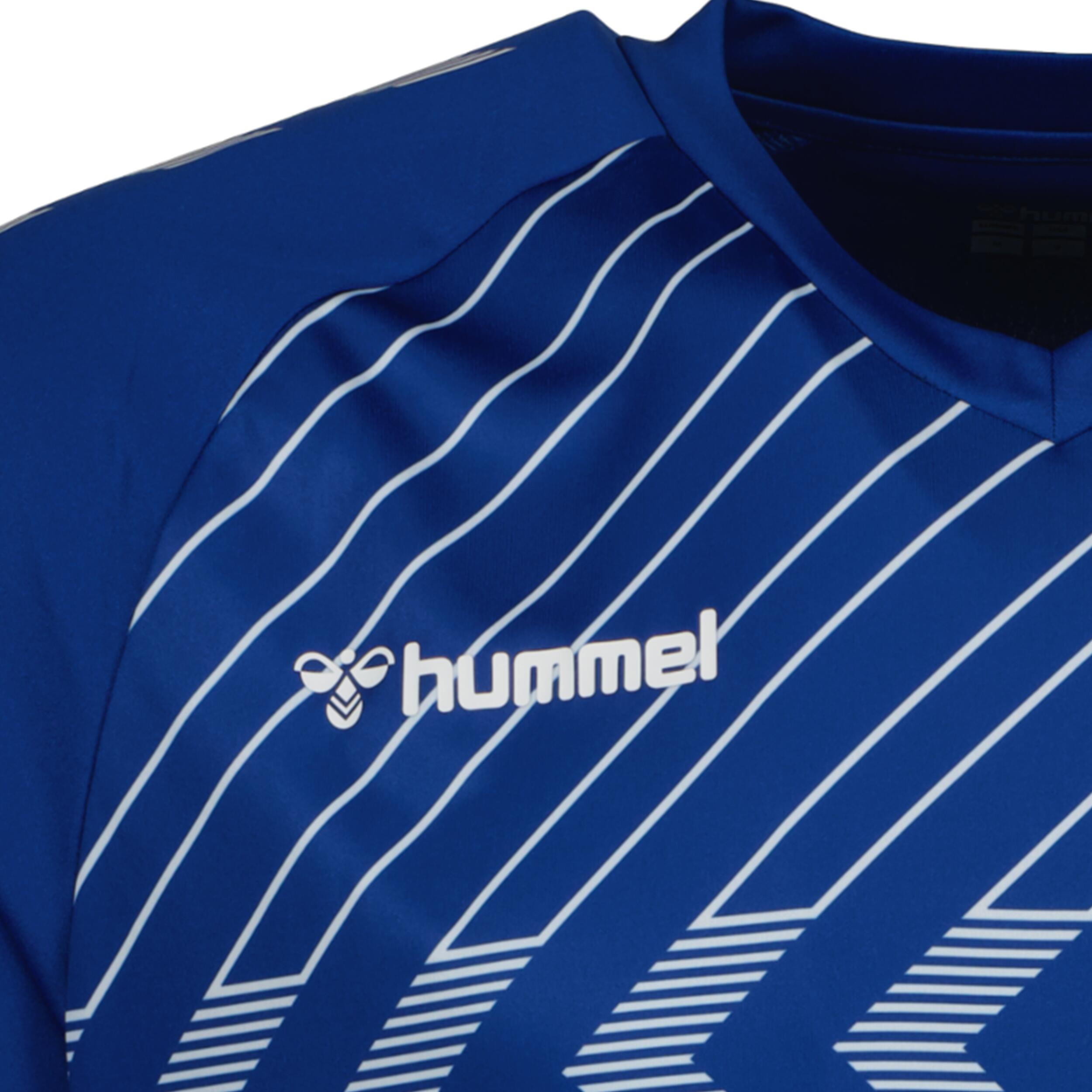 Poly jersey for kids, great for football, in true blue 3/3