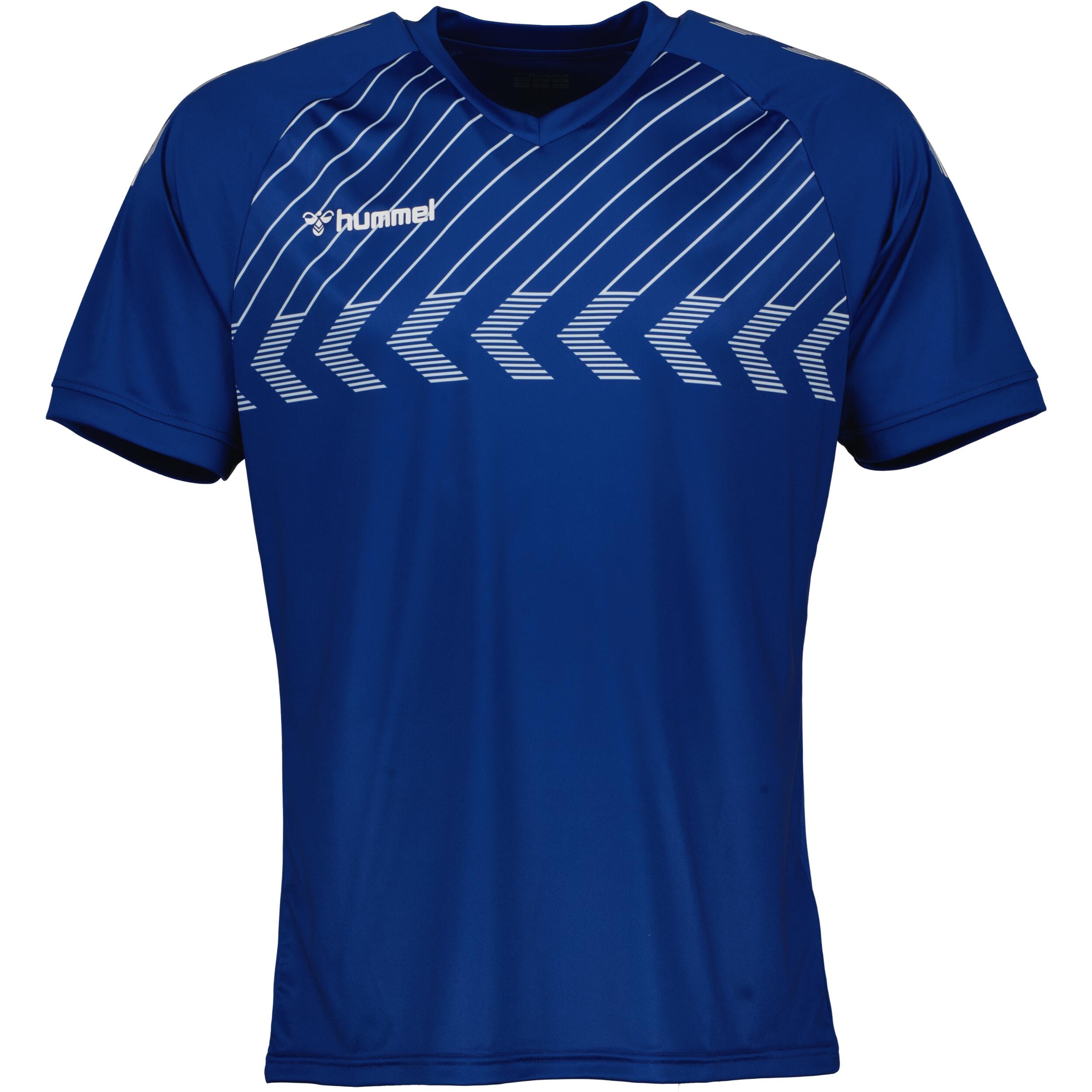 Poly jersey for men, great for football, in true blue 1/3