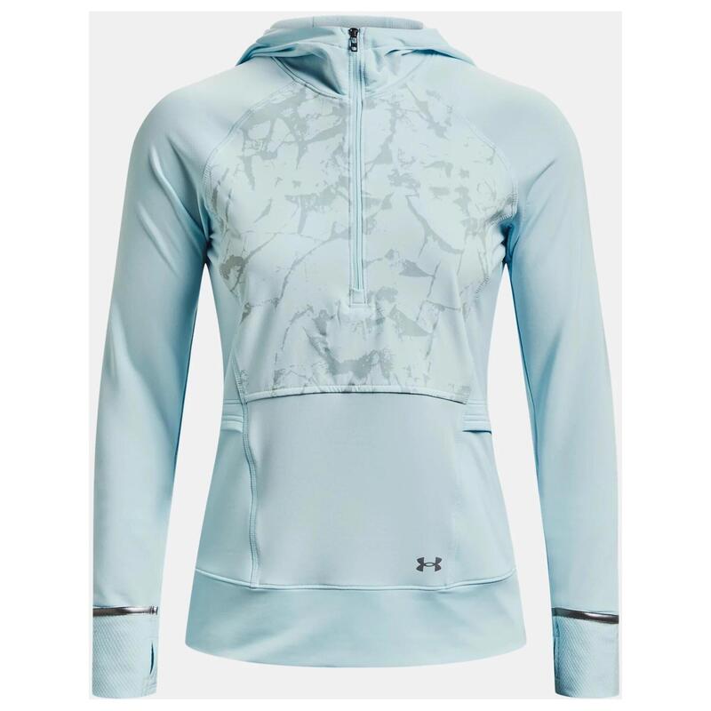 Pullover Ua Outrun The Cold Hooded Hz Damen - hellblau