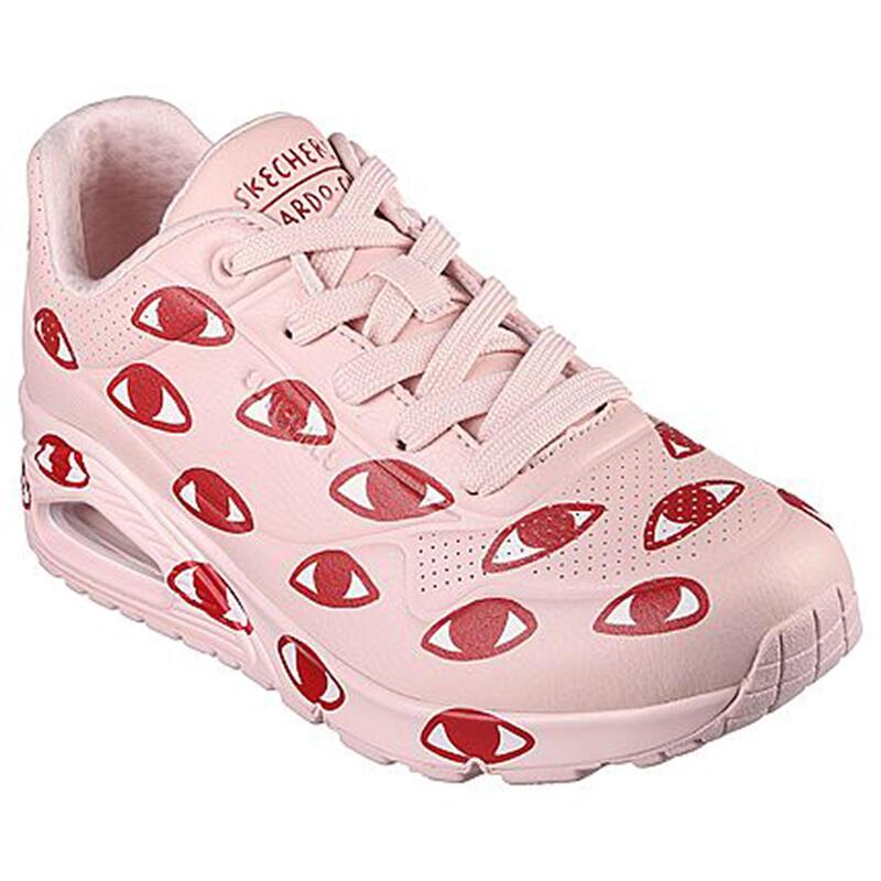 Zapatillas Deportivas Caminar Mujer Skechers 177955_PKRD Rosas con Cordones