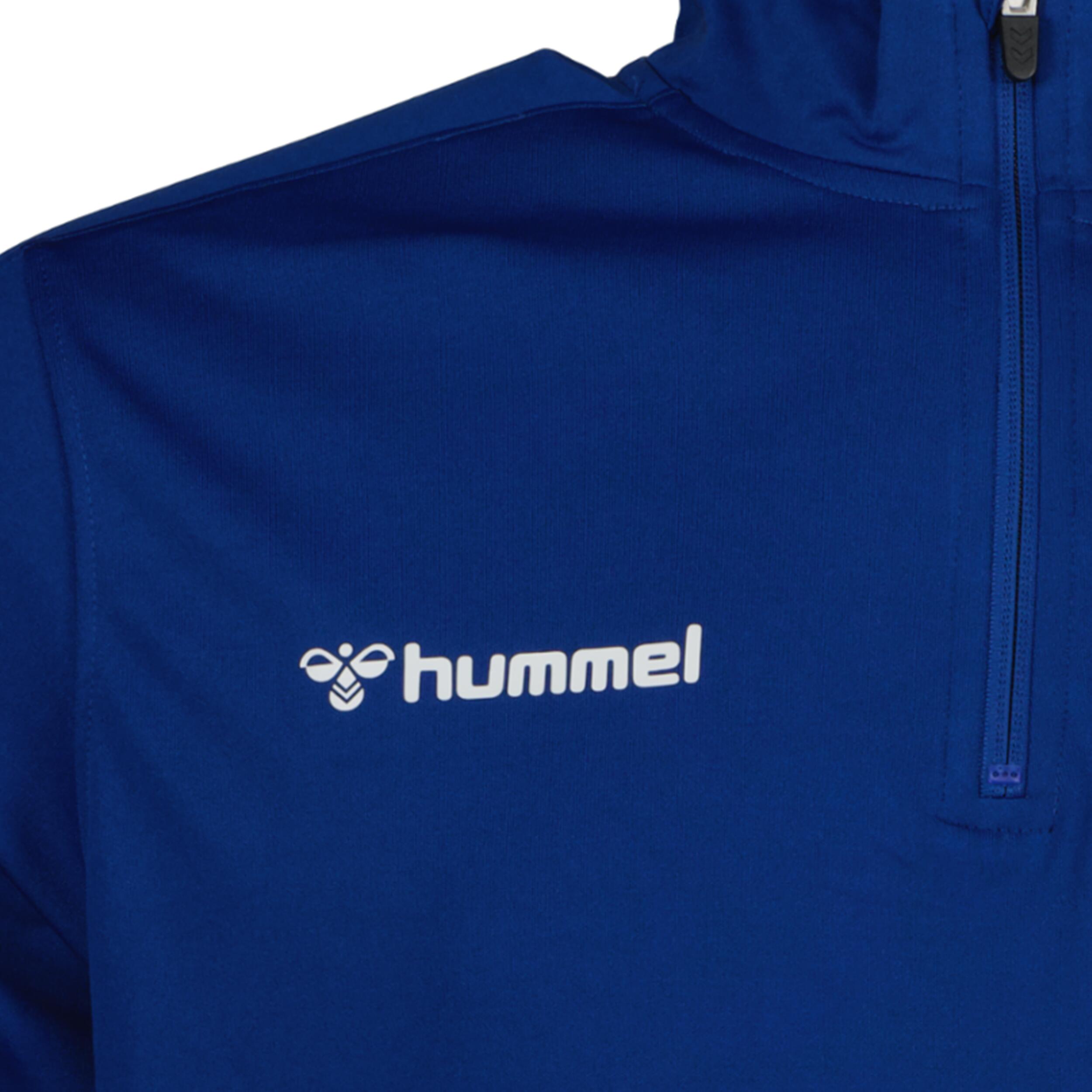 Half zip sweat for men, great for football, in true blue 3/3