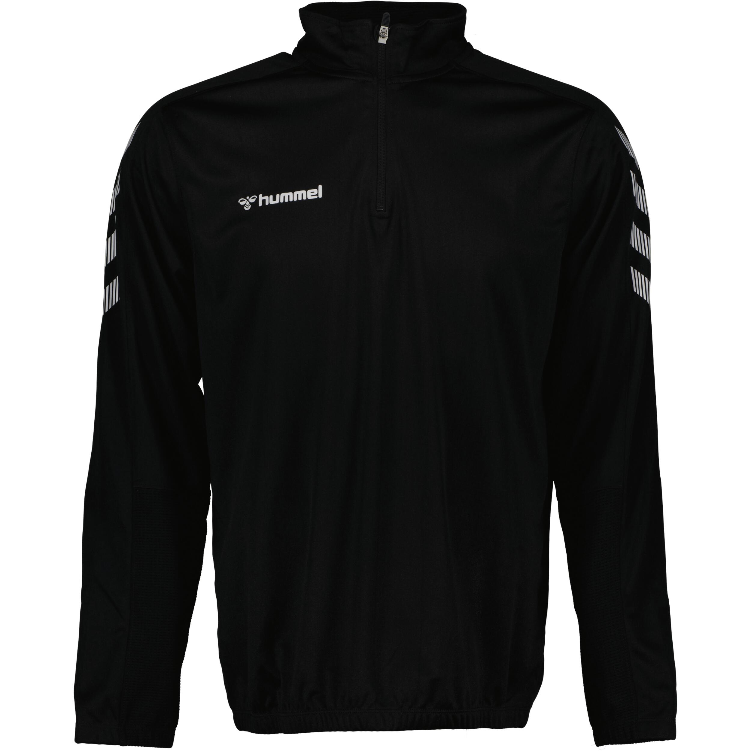 HUMMEL Half zip sweat for kids, great for football, in black