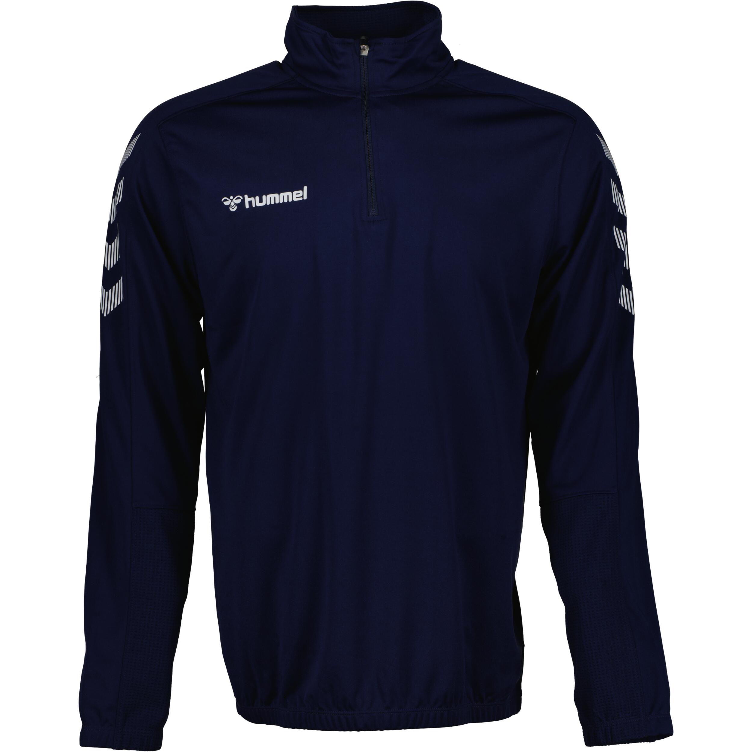 Half zip sweat for men, great for football, in marine 1/3