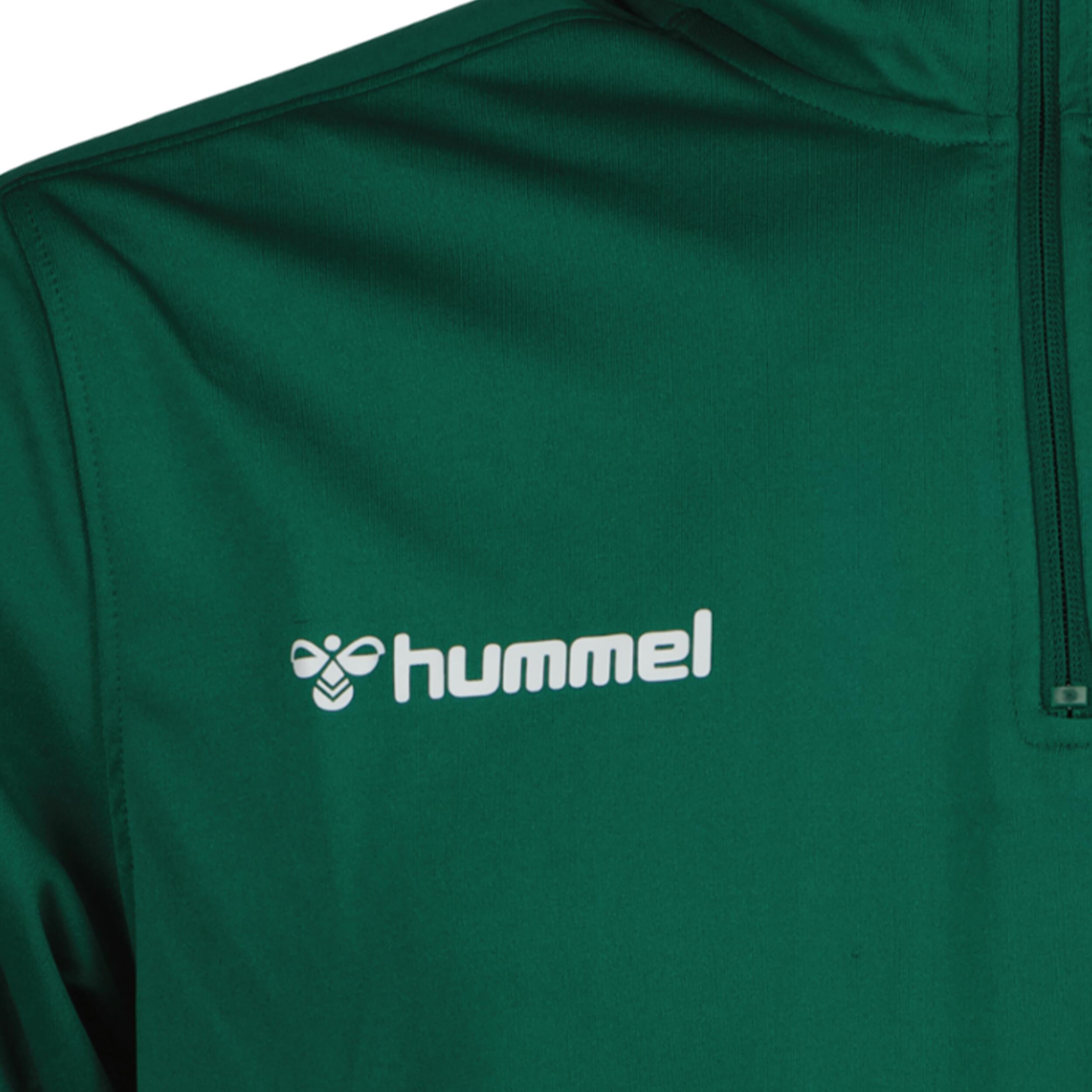 Half zip sweat for men, great for football, in evergreen 3/3