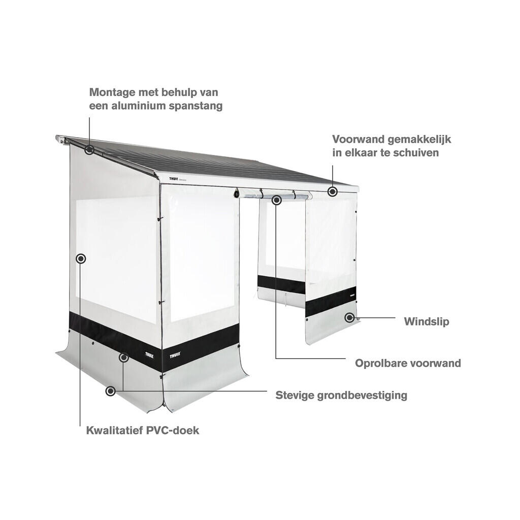 Thule Regenblocker Seitenwand G2 3.00m xxl 2,85-3,04m 2/2