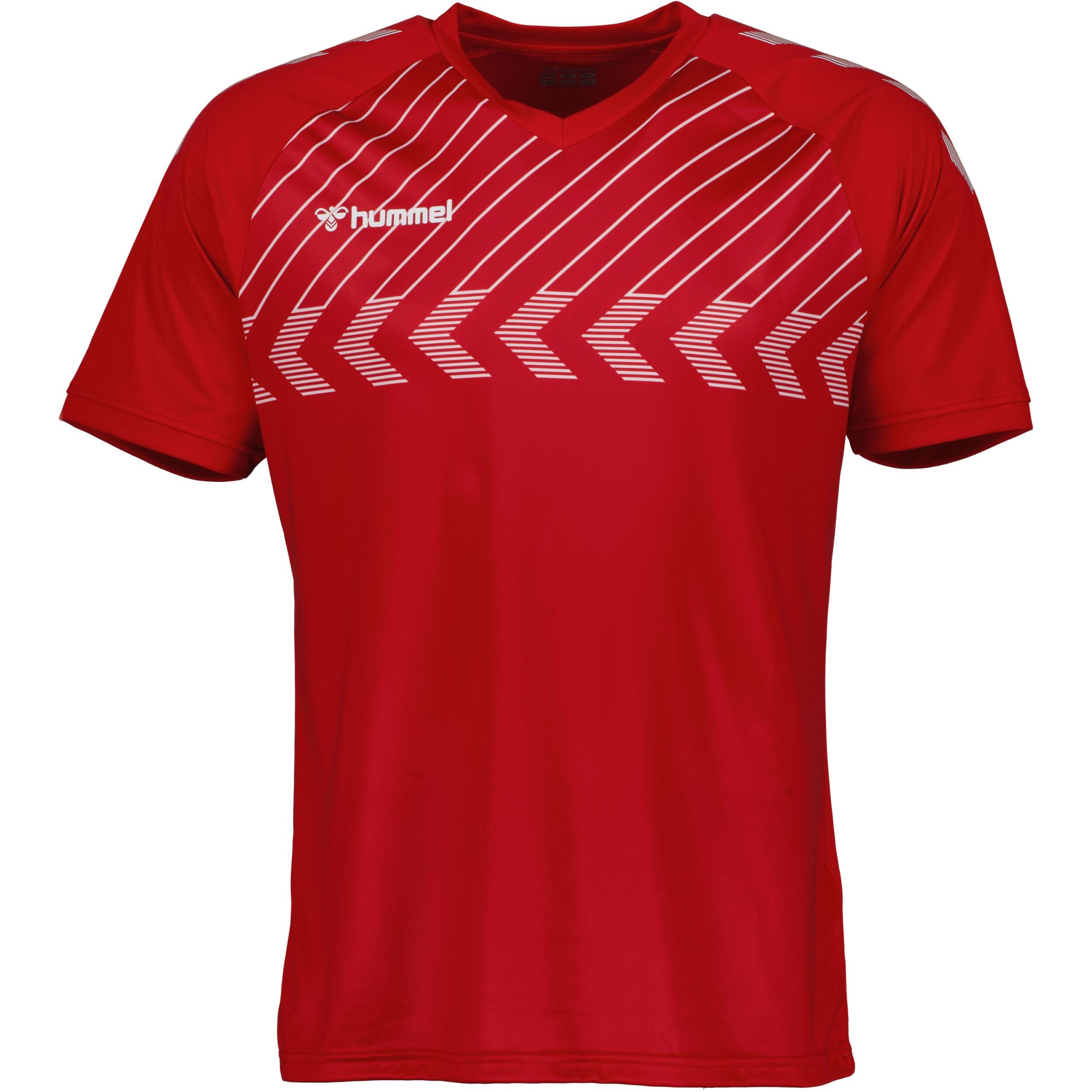 HUMMEL Poly jersey for men, great for football, in true red