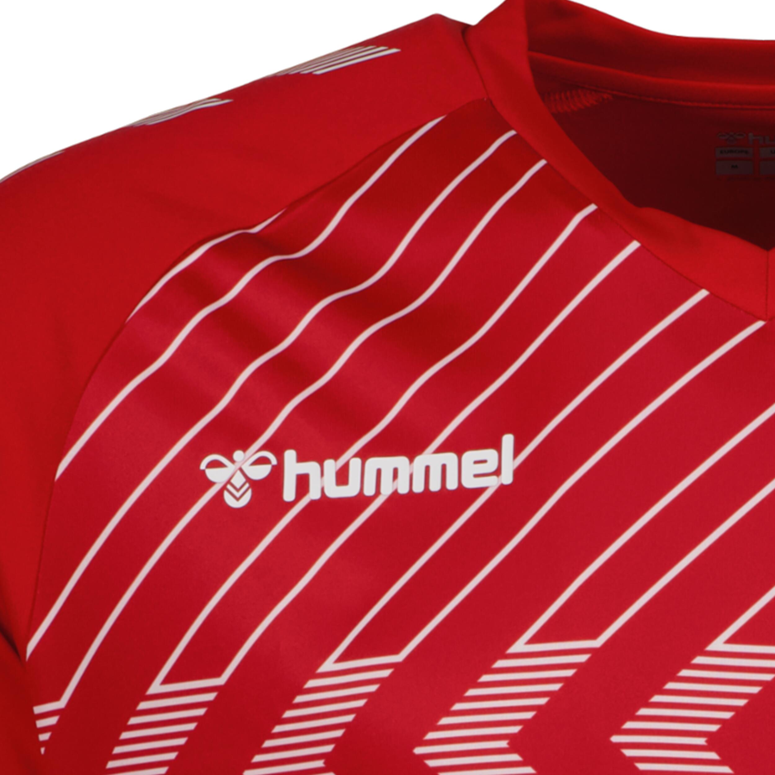 Poly jersey for kids, great for football, in true red 3/3