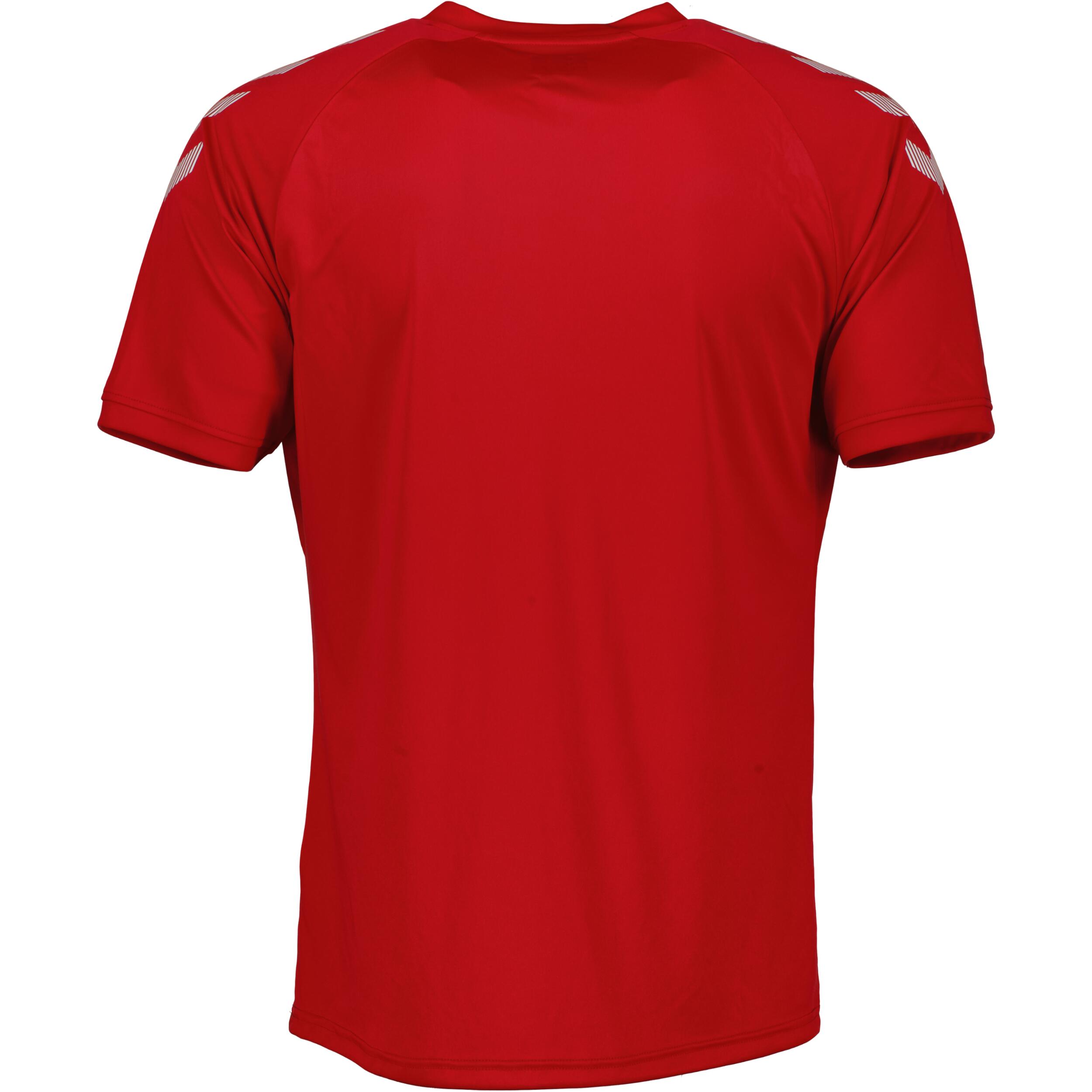 Poly jersey for kids, great for football, in true red 2/3