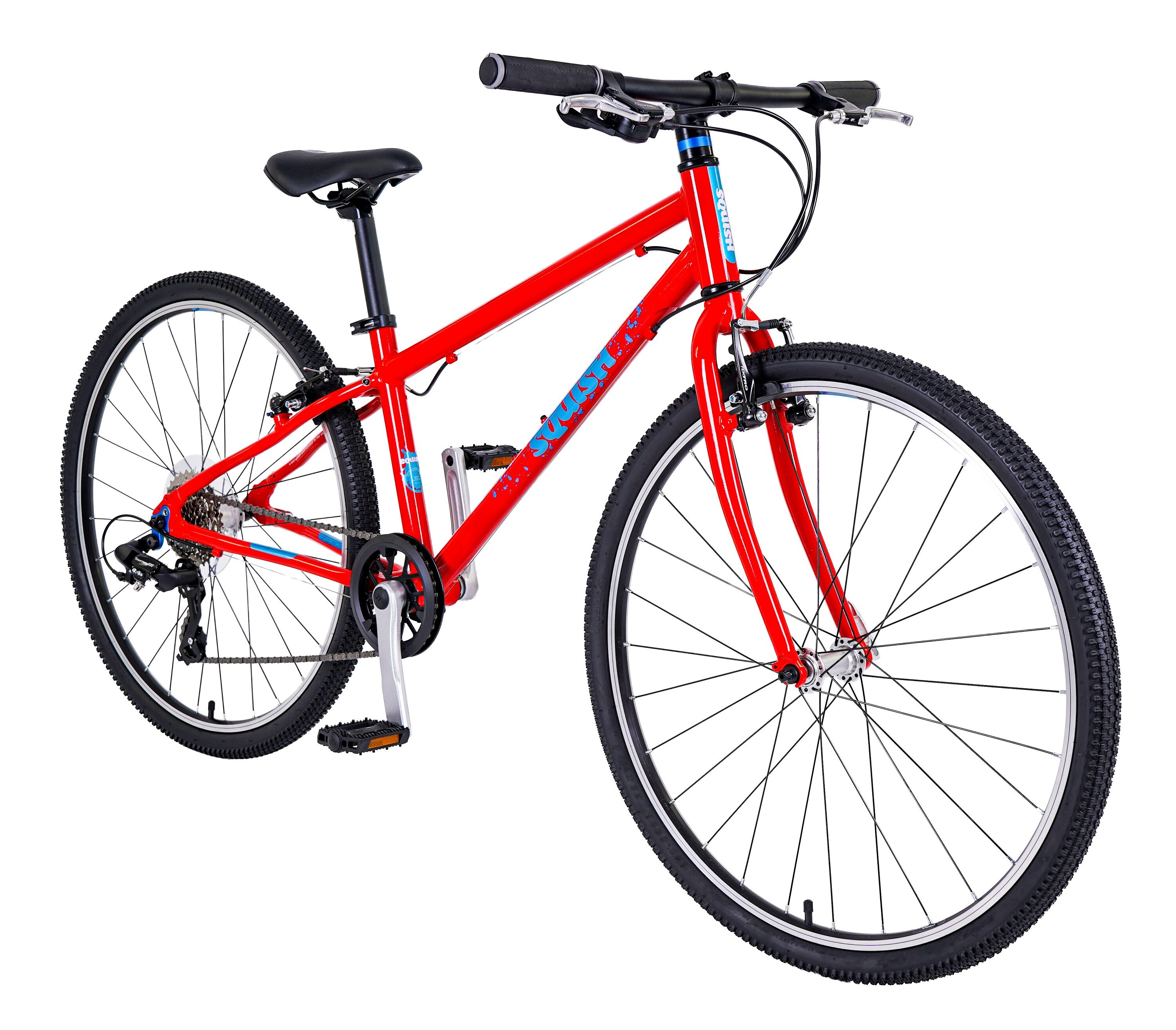 SQUISH 26" Wheel Lightweight Hybrid Bike Red