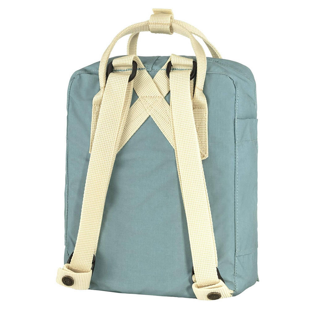 Zaino Mini Fjallraven Kånken Sportivo Blu Cielo e Quercia Chiara 5/6