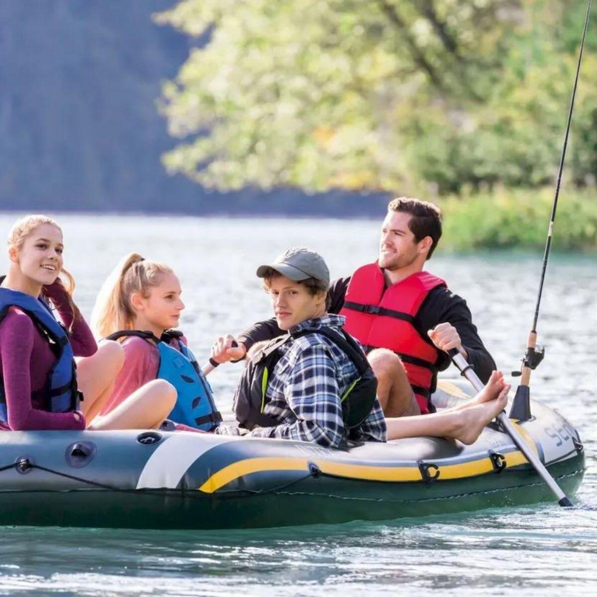 Opblaasbare boot inclusief accessoires - 4 personen - Seahawk 4 - 351x145 CM 5/7