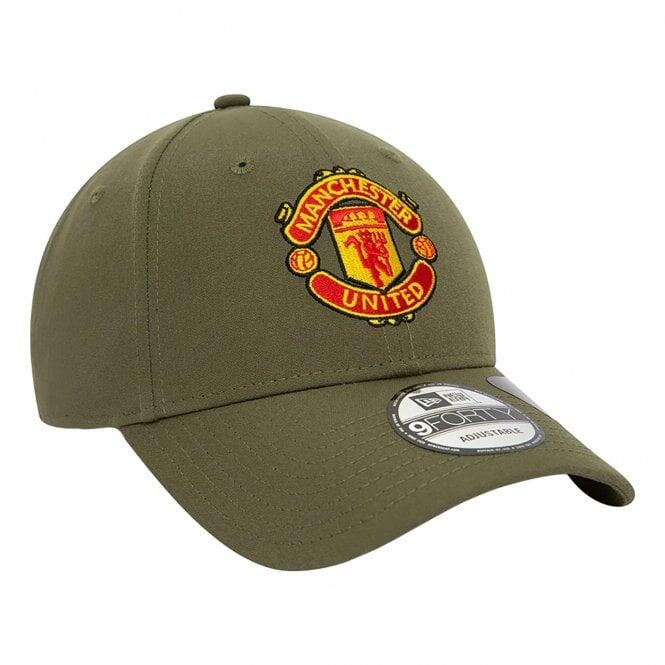 New Era Manchester United FC Seasonal Pop Repreve 9 Forty Cap - Green 3/4