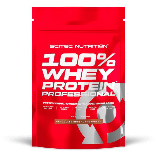 100% Whey Protein Professional - 500g Chocolate Blanco Scitec Nutrition 4/6