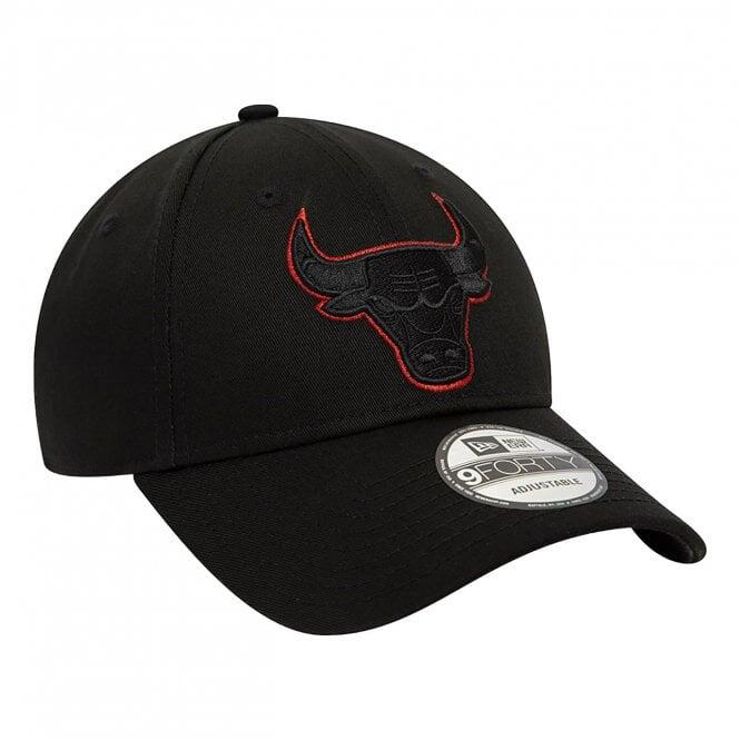 New Era Chicago Bulls Metallic Outline 9 Forty Cap - Black 3/4