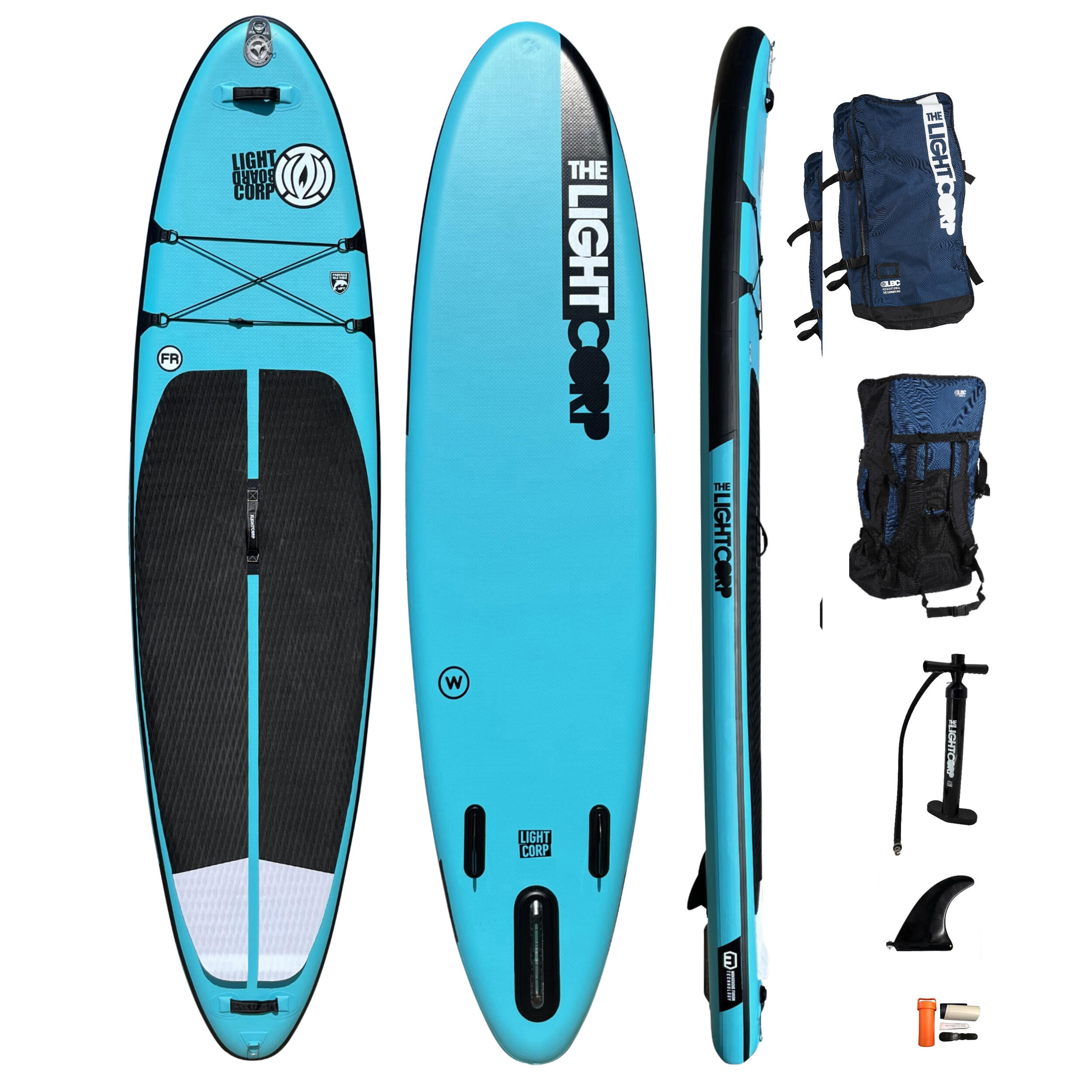 LIGHT BOARD CORP ISUP The Blue Series MFT Freeride Wide 11'8” x 33” x 6“