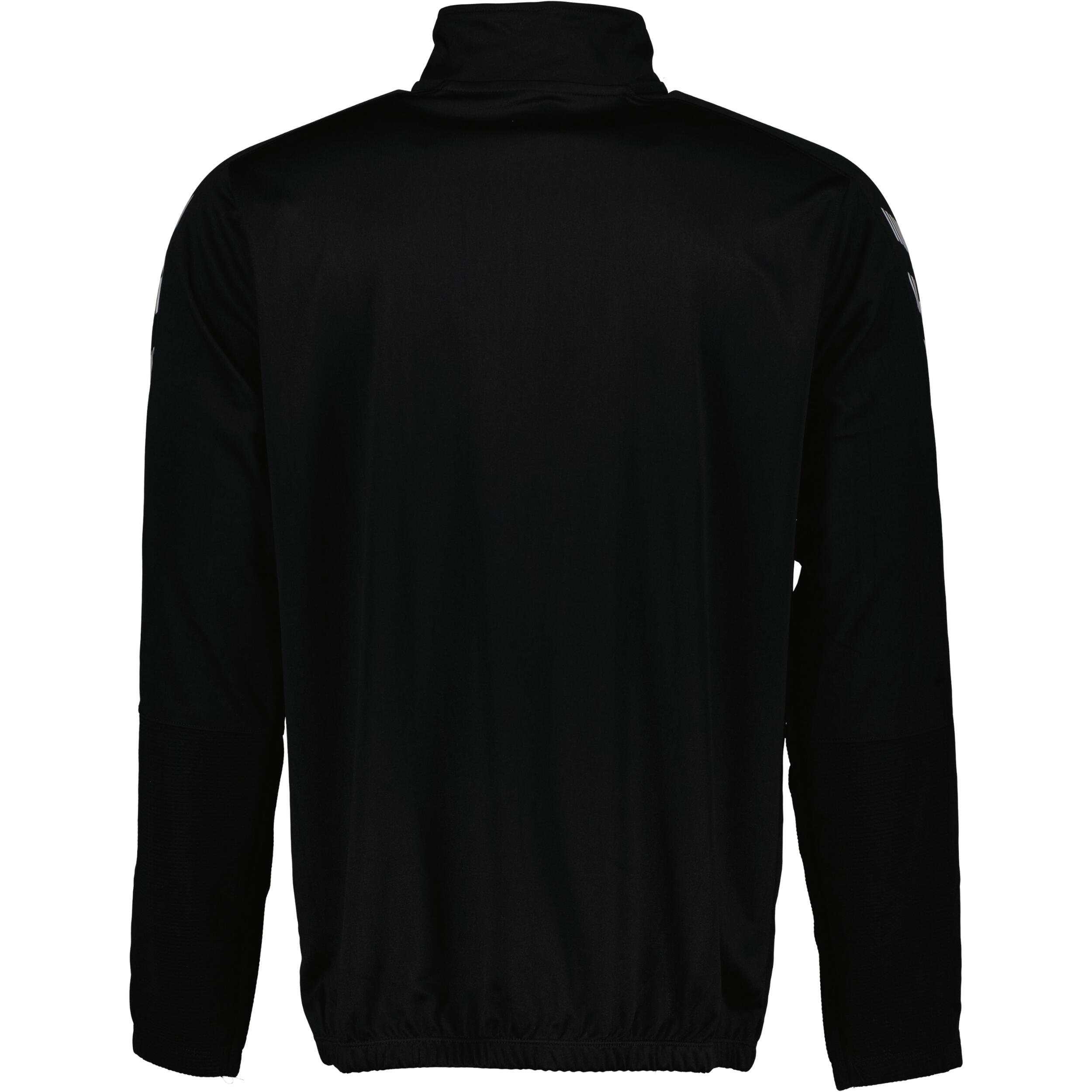 Half zip sweat for kids, great for football, in black 2/3