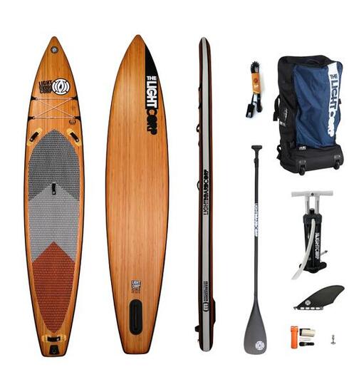 ISUP MFT WOOD TOURER SET 14´ x 32" x 6" incl. 3 tlg. Pro Endurance 100% Carbon P