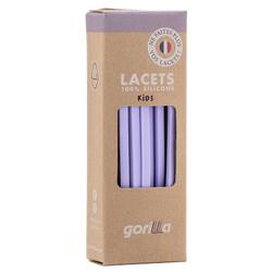 Lacets élastiques enfant pas besoin d’attacher baskets silicone - marron