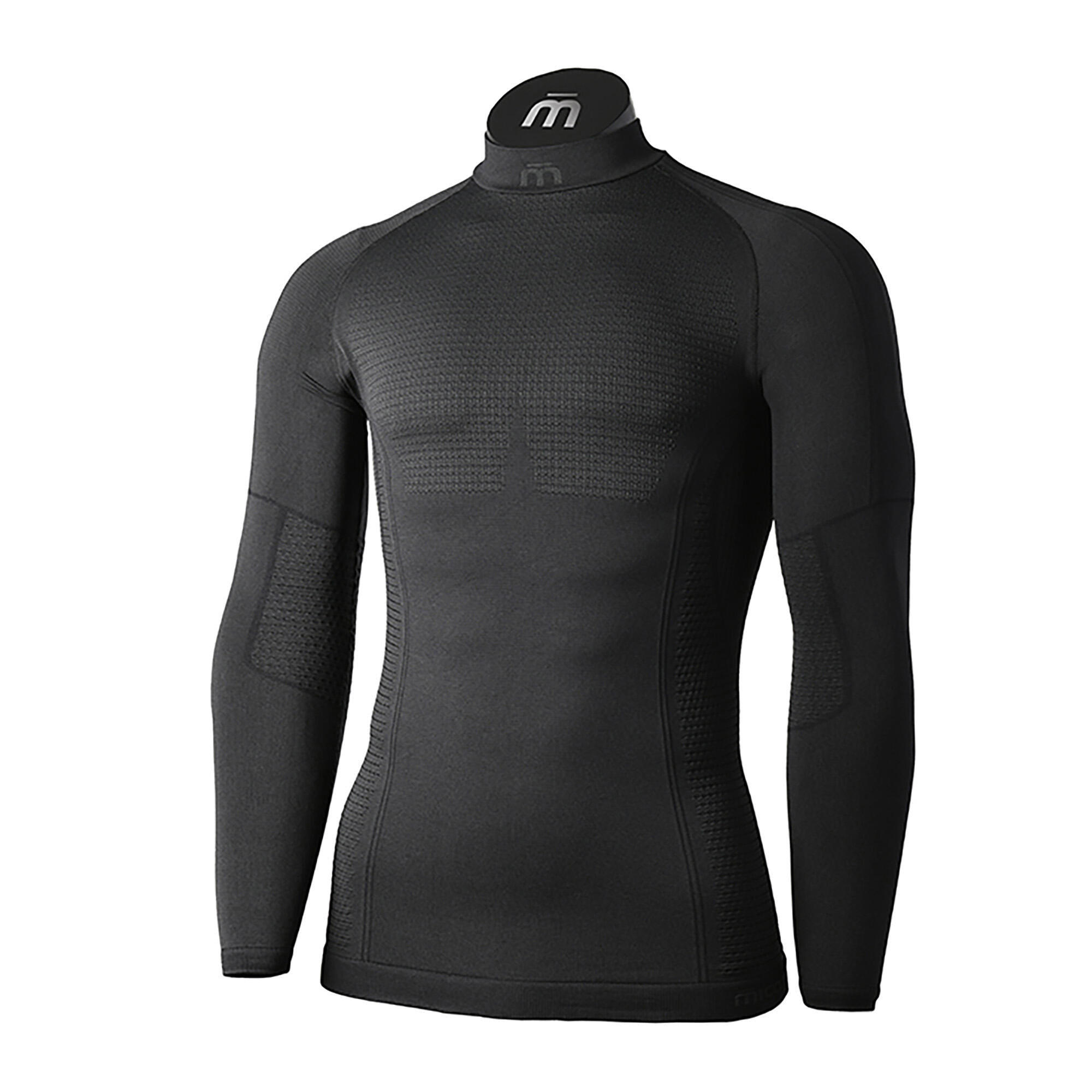 MICO Mico Odor Zero Mock Neck Herren-Thermo-T-Shirt