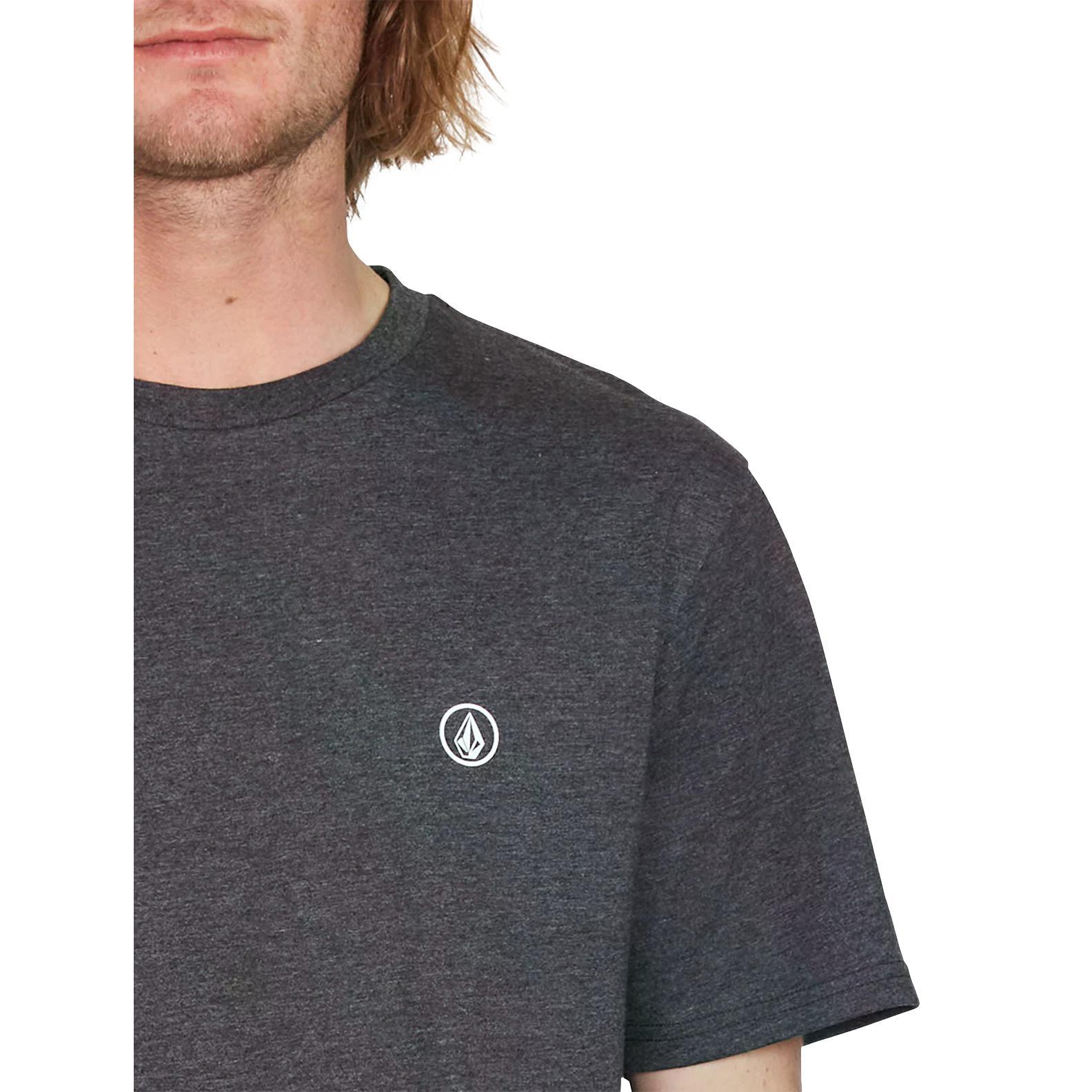 Volcom Circle Blanks SS T-Shirt - Heather Black 3/3