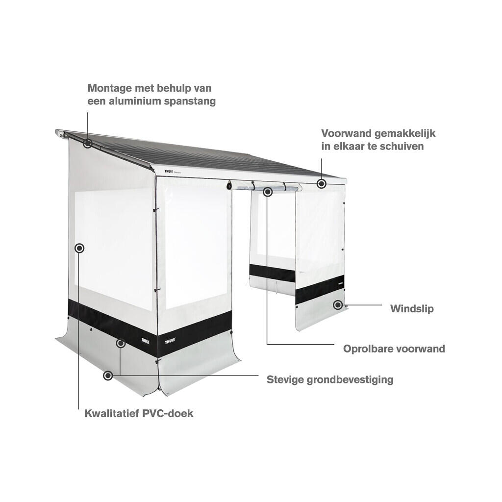 Thule pare-pluie paroi latérale G2 2,75m xxl 2,85-3,04m 2/2
