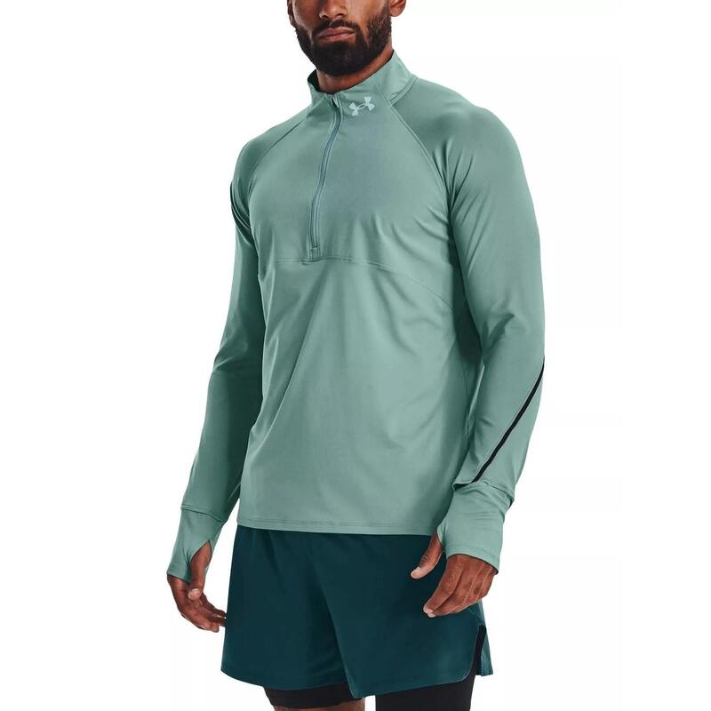 Ua Qualifier Run 2.0 Hz férfi rövid ujjú sport póló - zöld