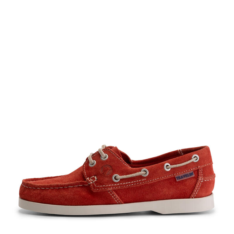 Chaussures bateau en daim - Semelle en caoutchouc - Femmes - Penzance