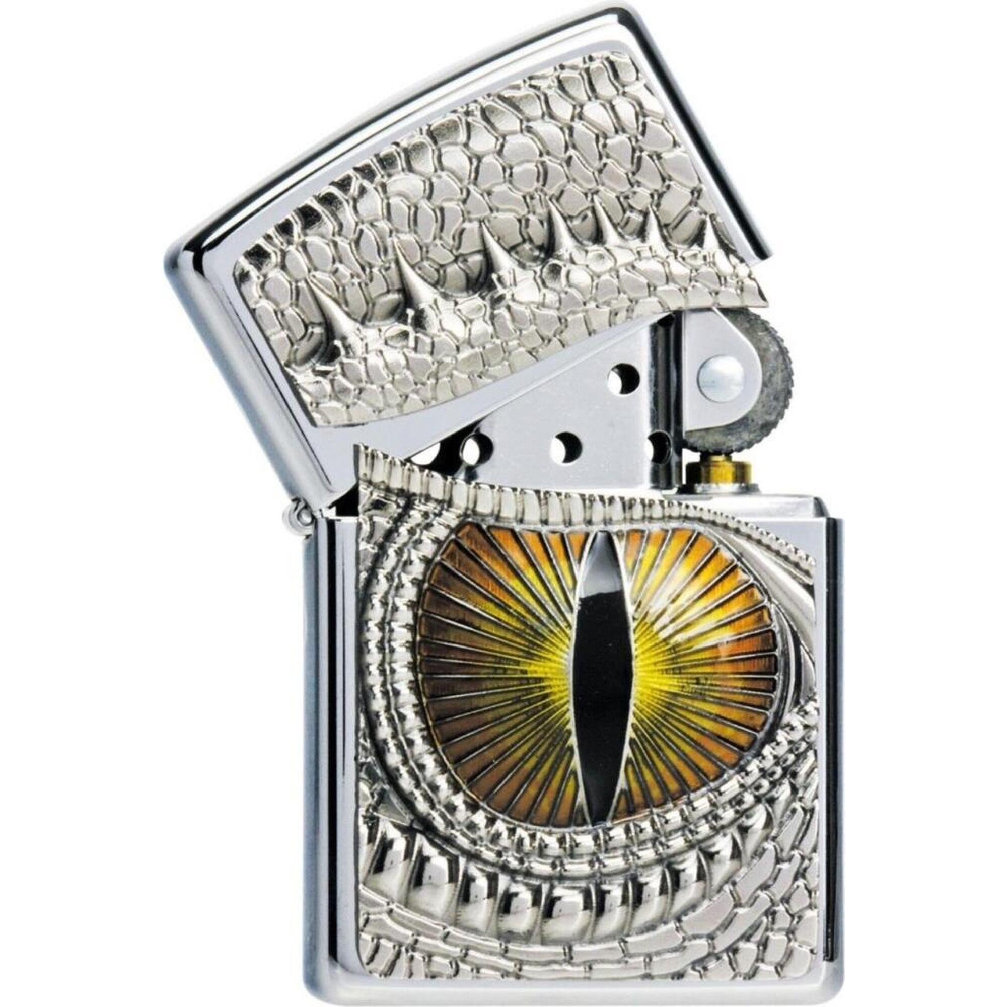 ZIPPO Benzinfeuerzeug "Dragon Eye" in silber