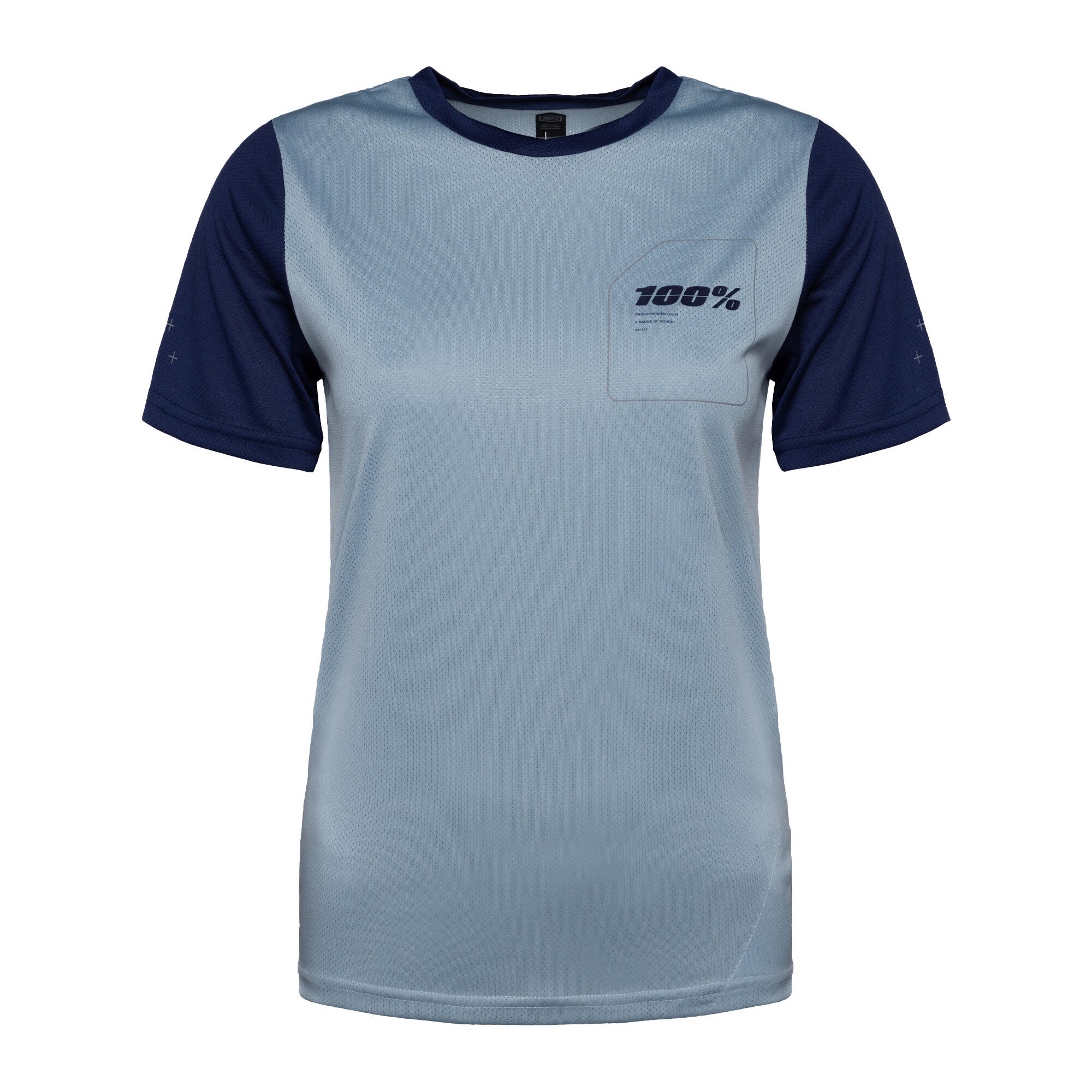 Camisola de ciclismo de manga comprida azul para adultos Ridecamp 4/4