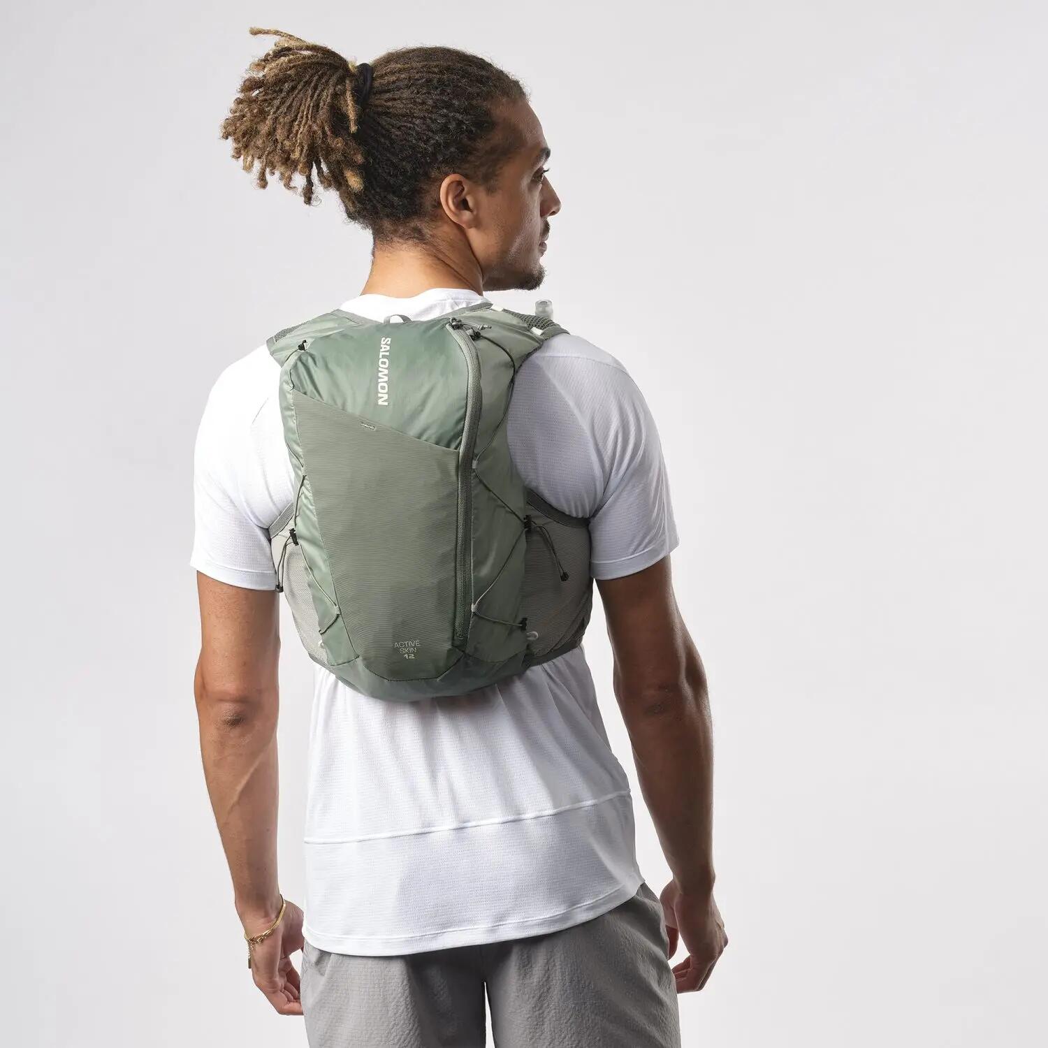 Salomon Rucsac Alergare Unisex Active Skin 12 Set Verde 4/4